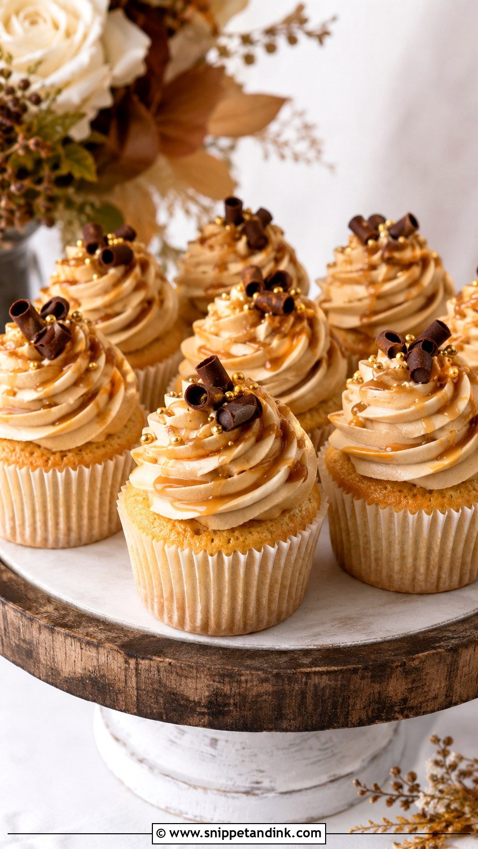 Caramel Buttercream Wedding Cupcakes - Snippet and Ink - 25 Wedding Cupcake Frosting