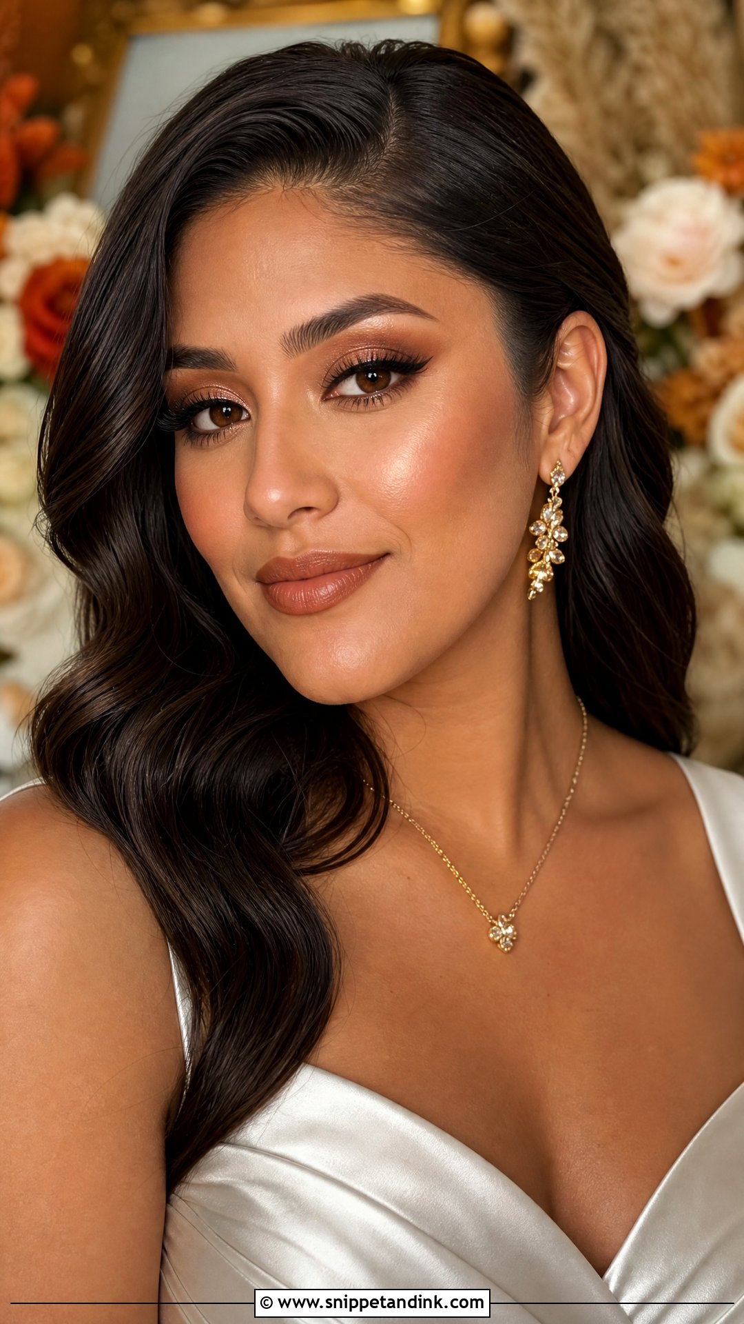 Caramel Nude Wedding Makeup - Snippet and Ink - 20 Nude Makeup for Wedding Ideas