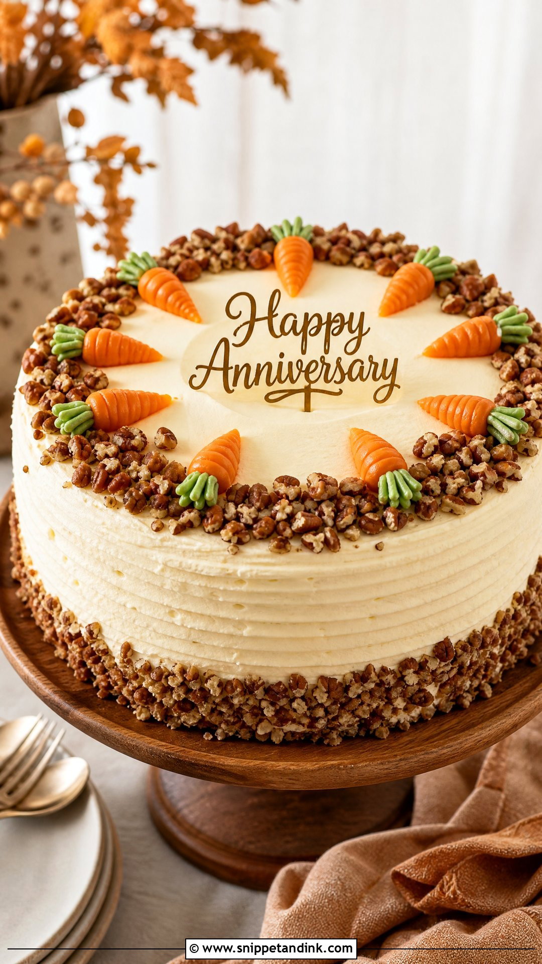 Carrot Anniversary Cake - Snippet and Ink - 25 Simple Anniversary Cake Ideas