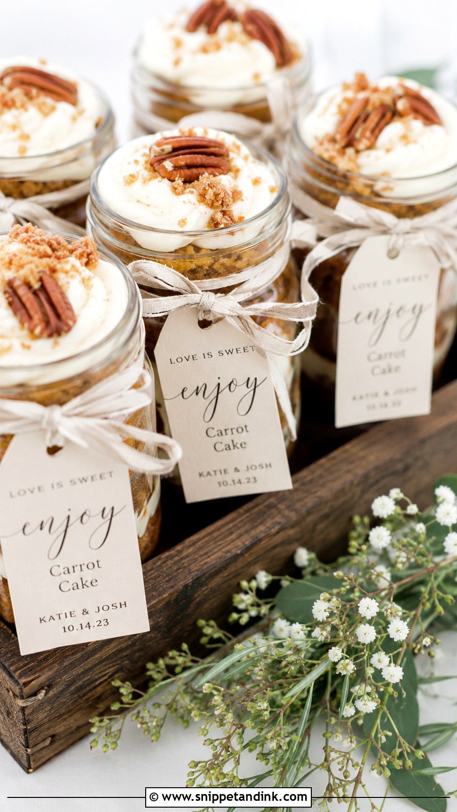 Carrot Cake Wedding Cake Jars - Snippet and Ink - 30 Wedding Cake Jars