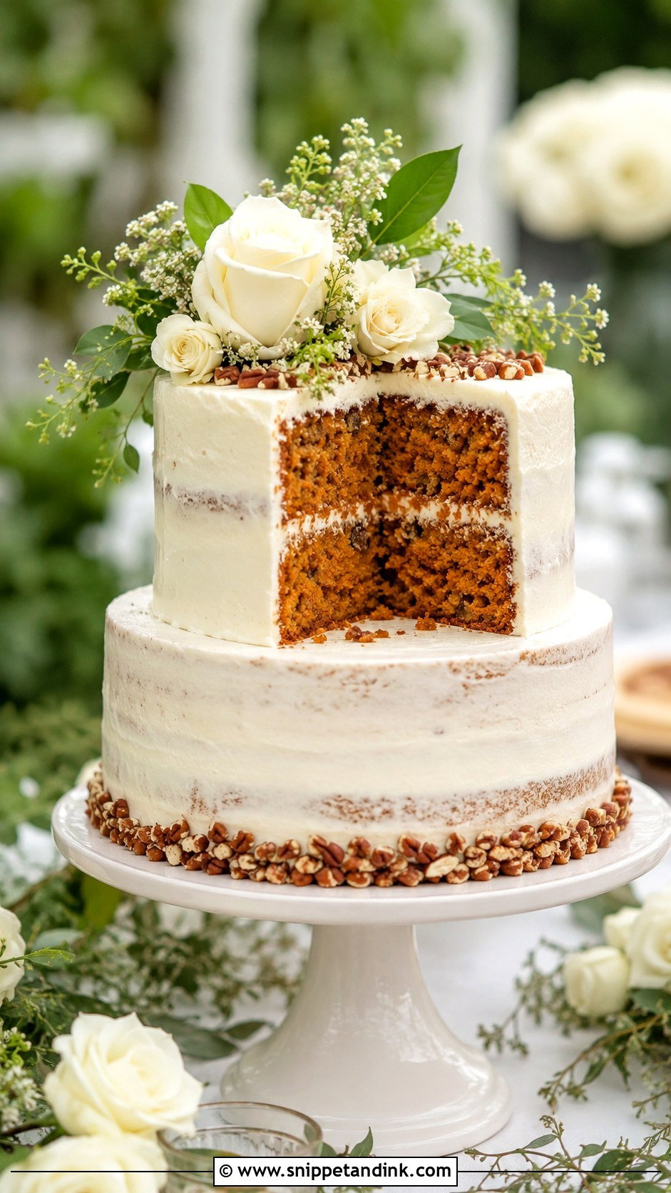 Carrot Cinnamon Wedding Cake - Snippet and Ink - 20 Cinnamon Wedding Cake Ideas