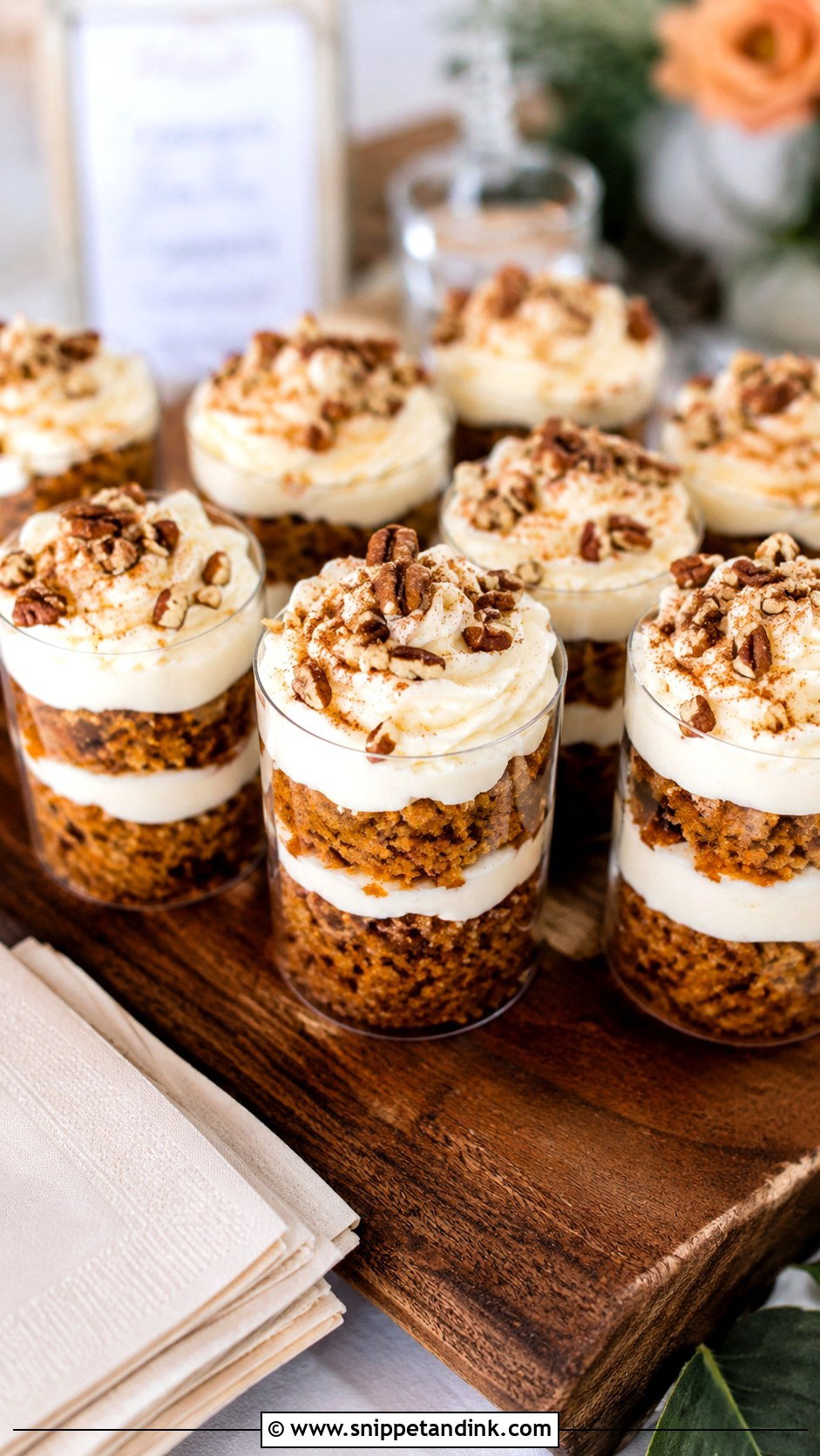 Carrot Wedding Cake Shooters - Snippet and Ink - 20 Wedding Cake Shooters