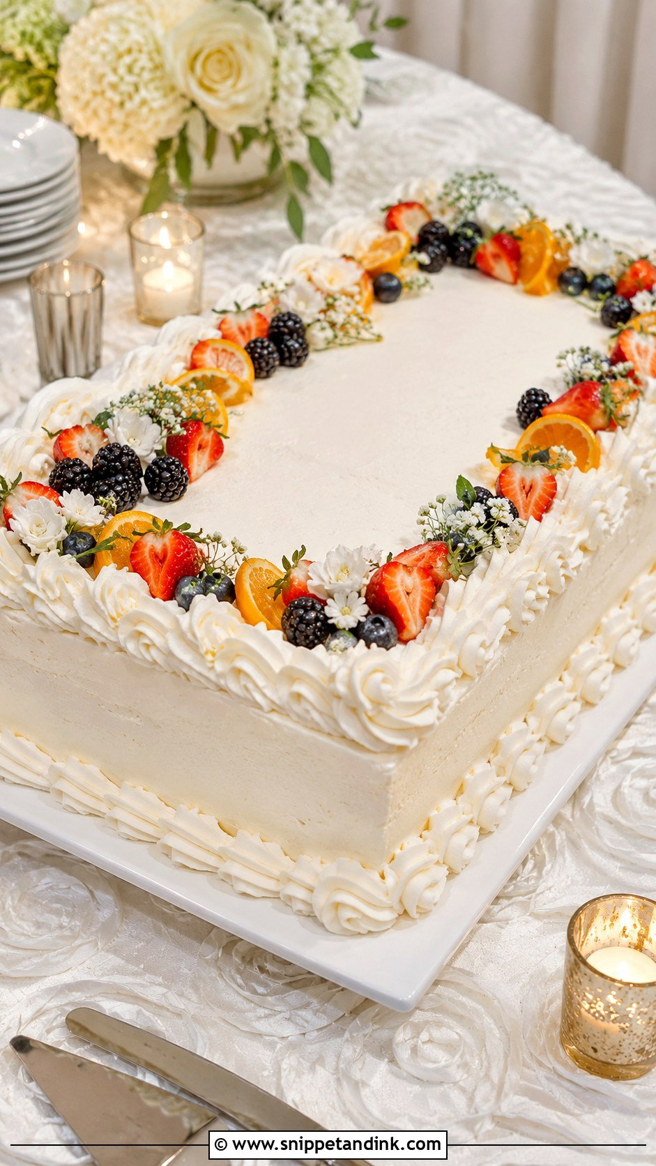 Casata Sheet Wedding Cake - Snippet and Ink - 20 Casata Cake Ideas for Wedding