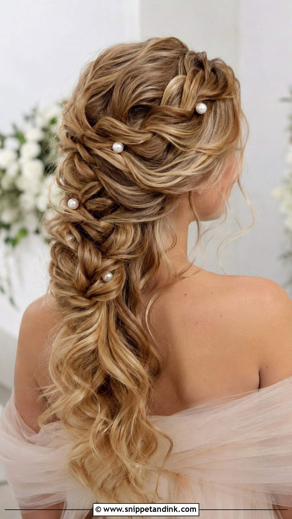 Cascading Braid for Long Hair - Snippet and Ink - 25 Bridal Braids for Long Hair