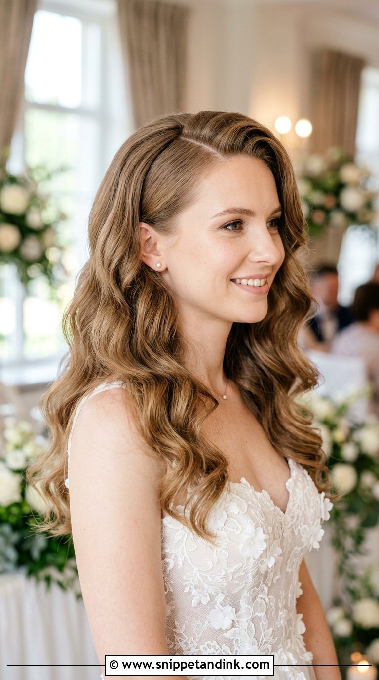 Cascading Bridal Waves - Snippet and Ink - 20 Bride Hairdo Ideas