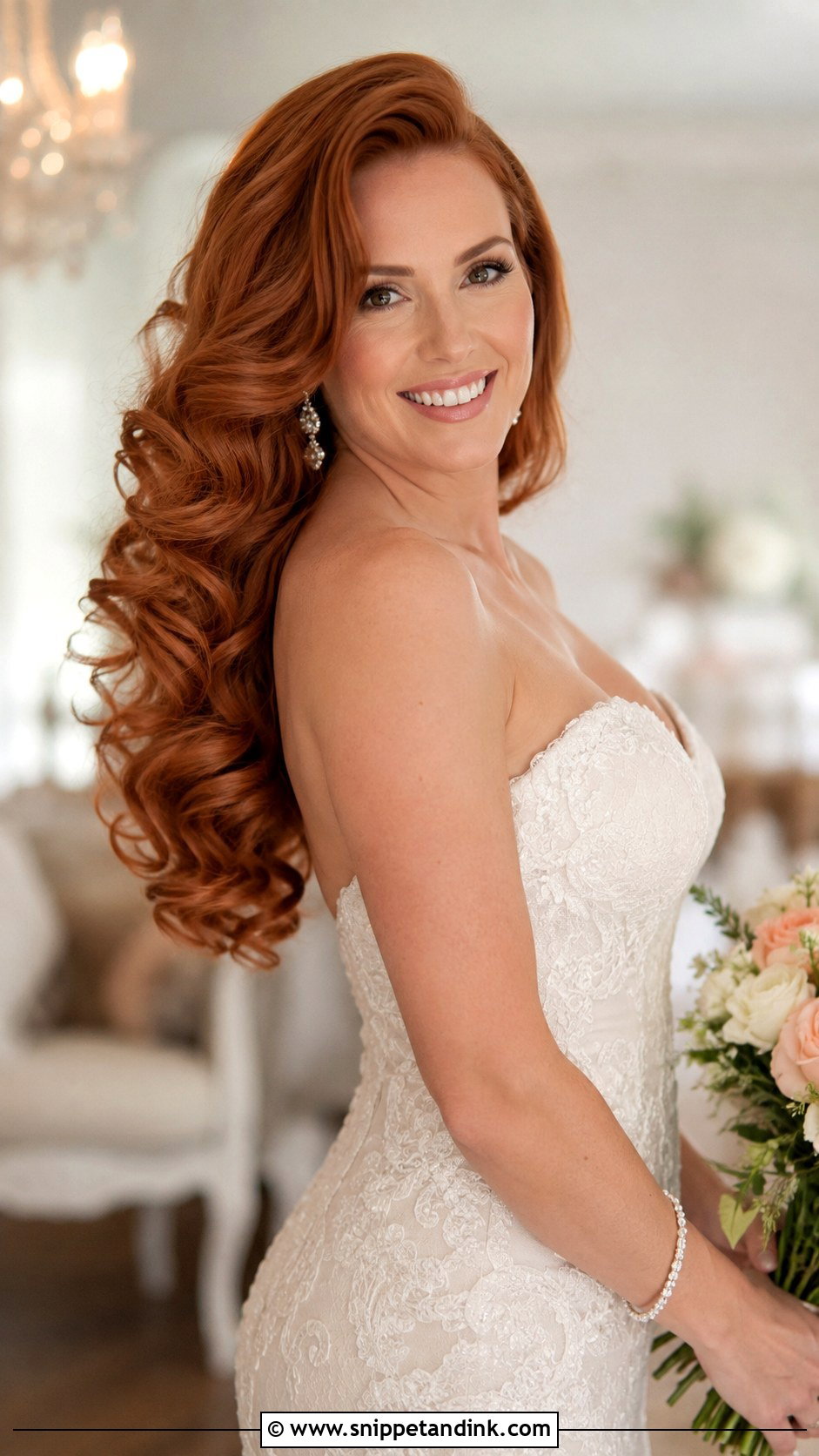 Cascading Curls Wedding Hairstyle - Snippet and Ink - 30 Bridal Hairstyles for Long Hair