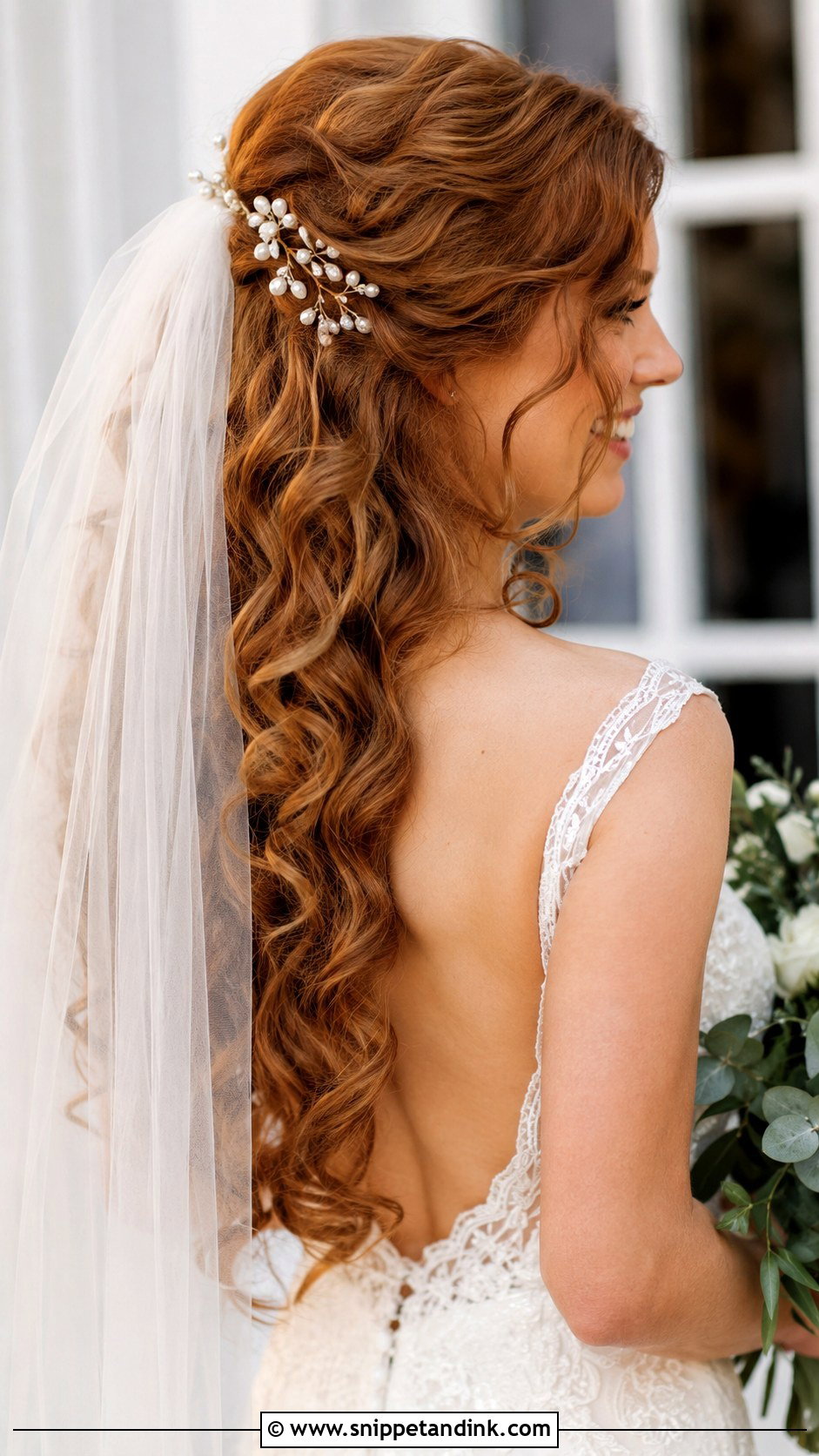 Cascading Curls Wedding Hairstyle - Snippet and Ink - 35 Wedding Hairstyles