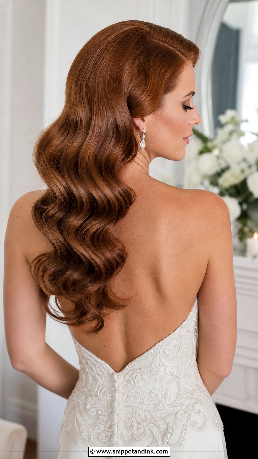 Cascading Hollywood Waves - Snippet and Ink - 20 Princess Wedding Hair Ideas