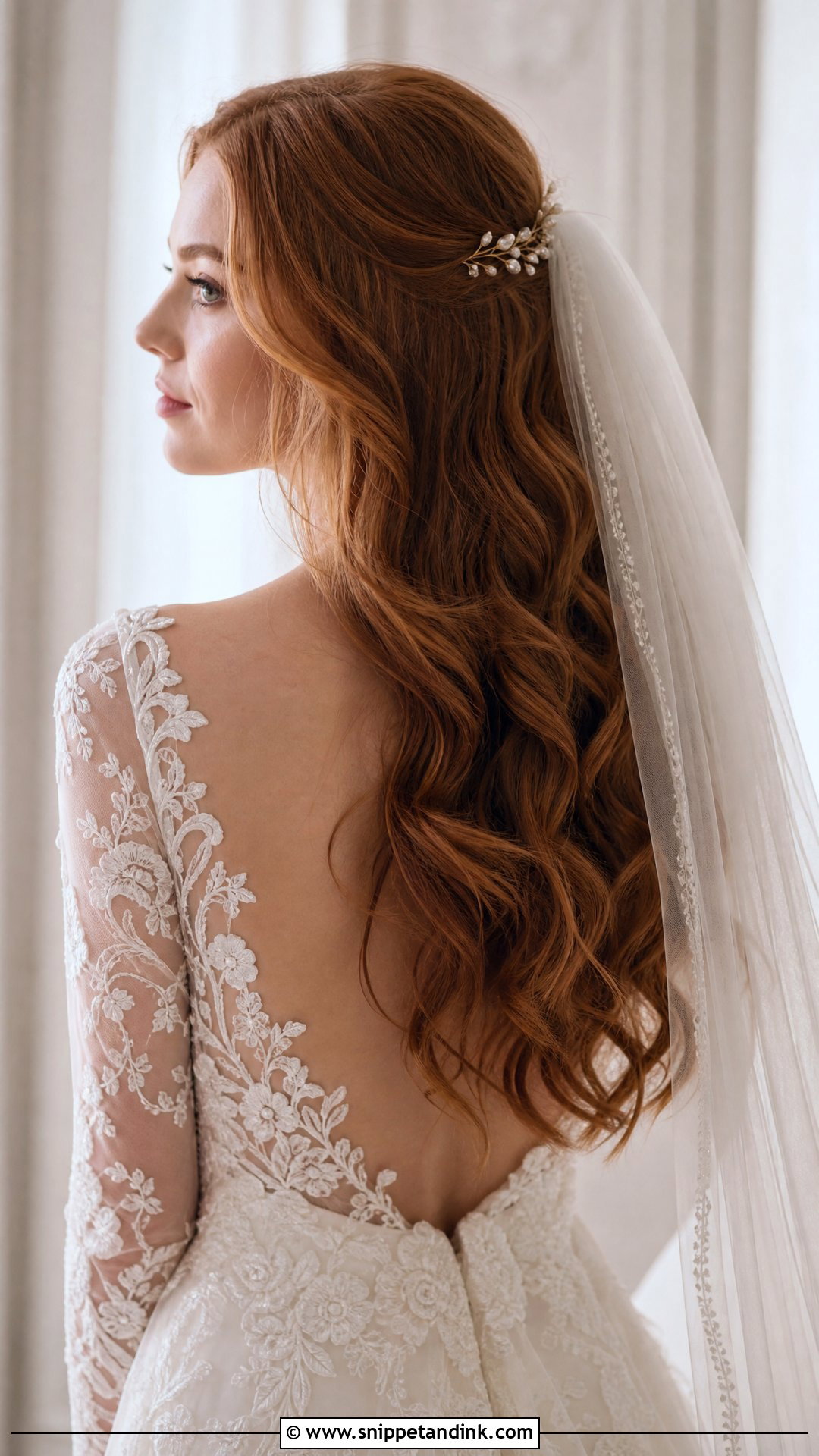 Cascading Loose Waves for Brides - Snippet and Ink - 25 2025 Bridal Hair Ideas