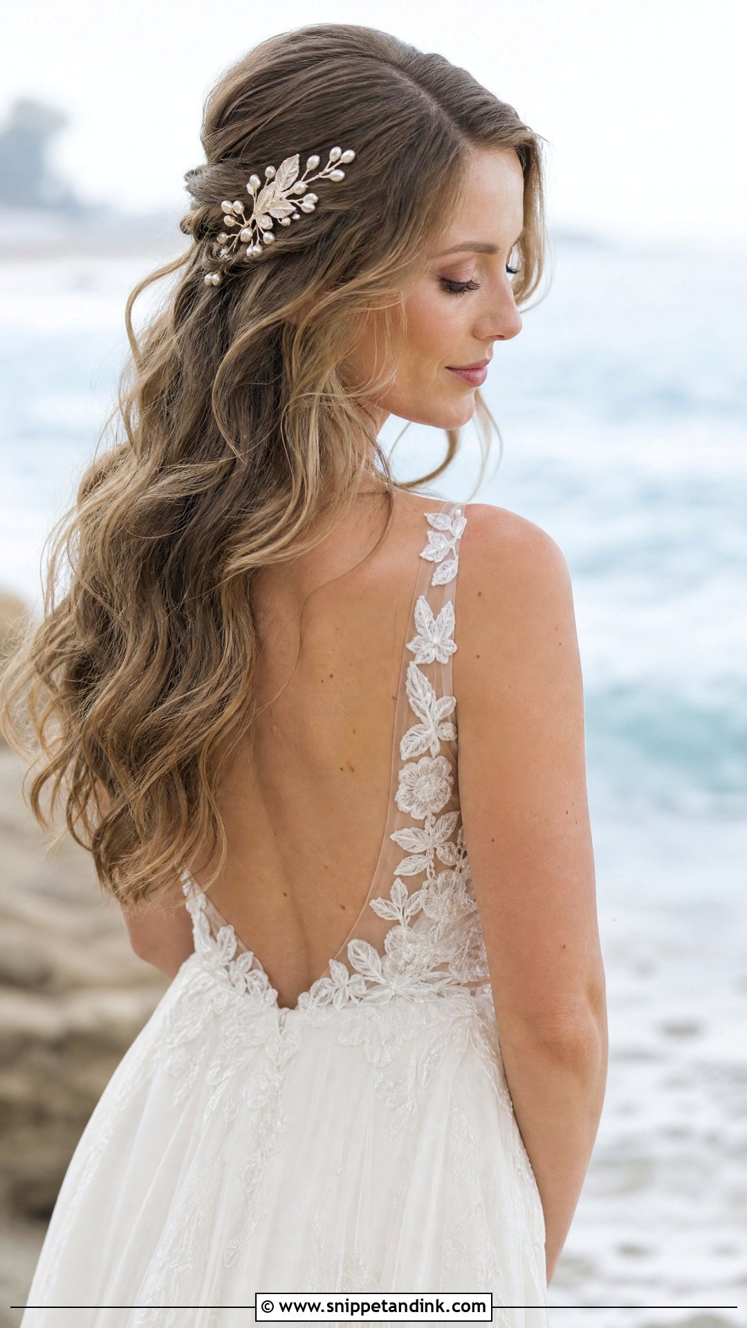 Cascading Natural Waves - Snippet and Ink - 20 Timeless Wedding Hairstyles