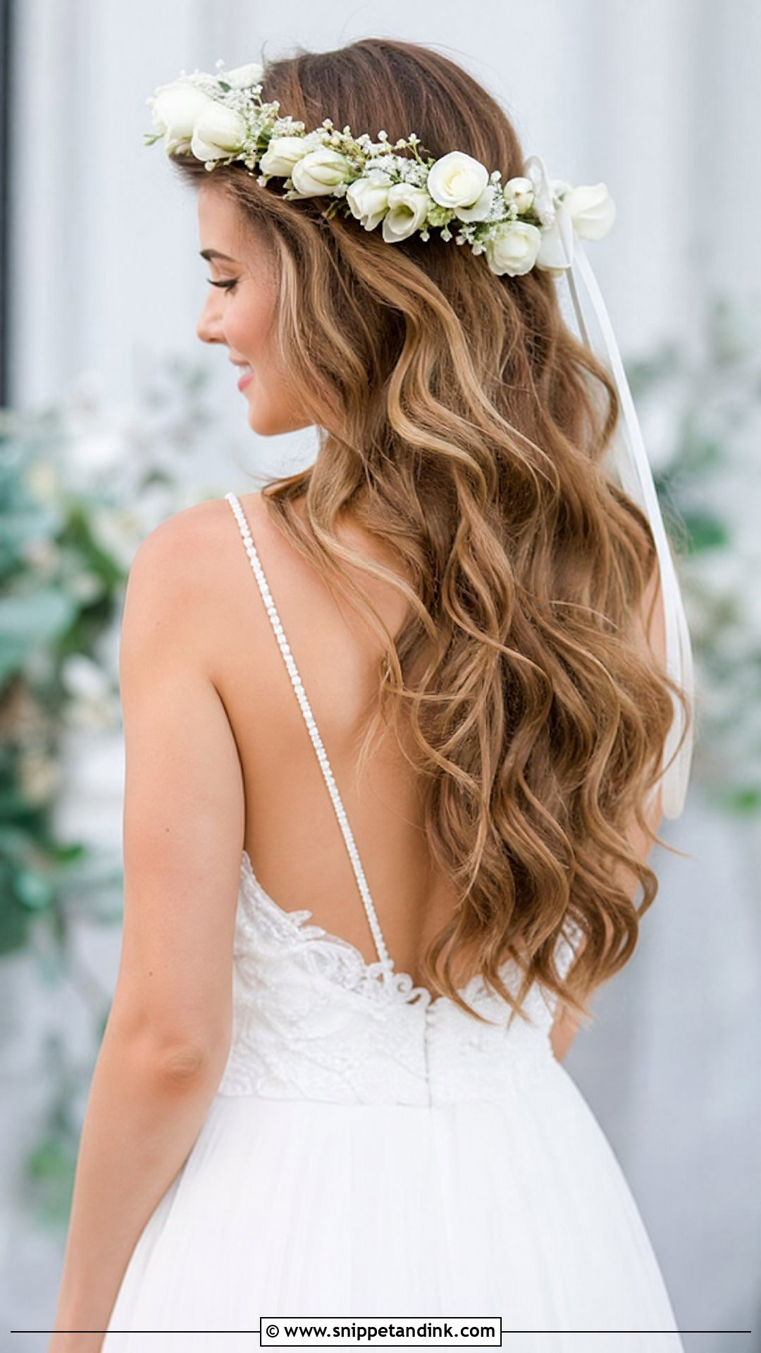 Cascading Natural Waves - Snippet and Ink - 20 New Bridal Hairstyle Ideas