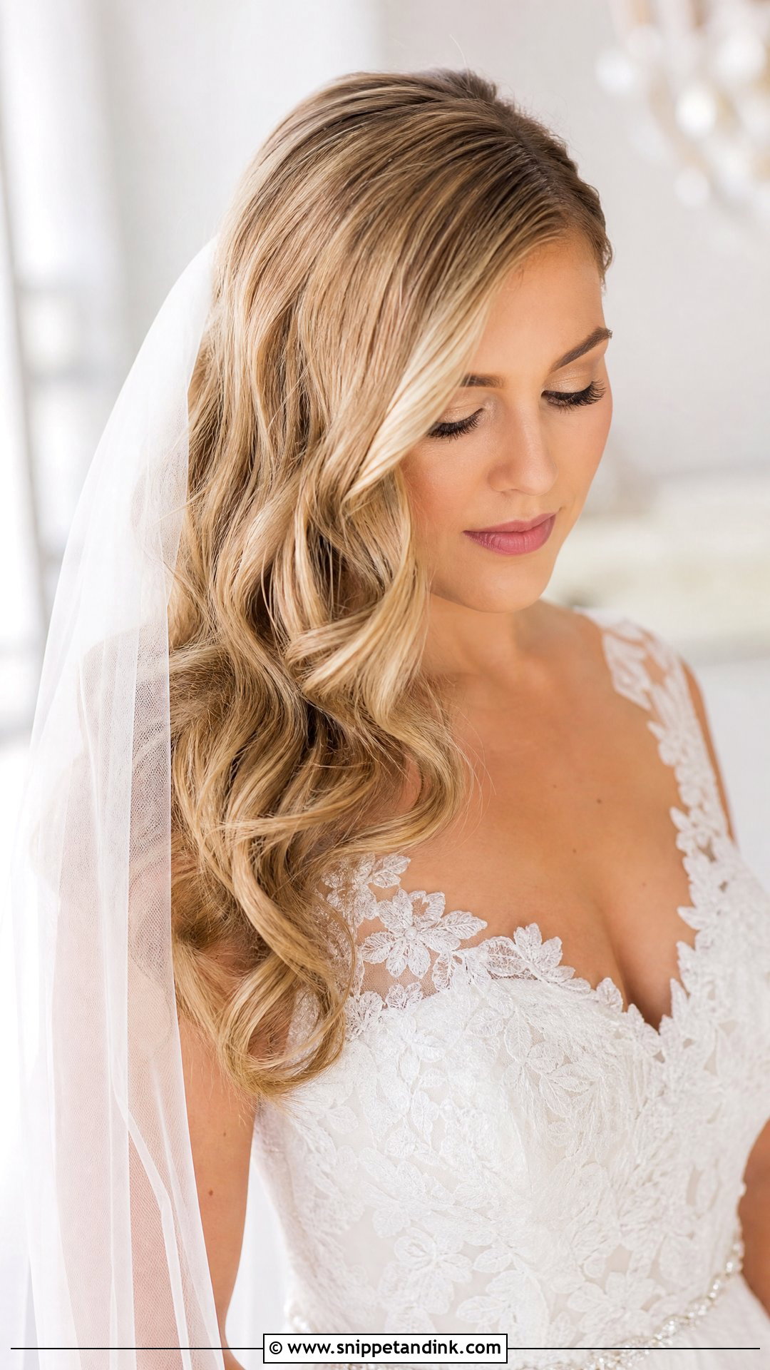 Cascading Waves Wedding Hairstyle - Snippet and Ink - 20 Unique Wedding Hairstyles