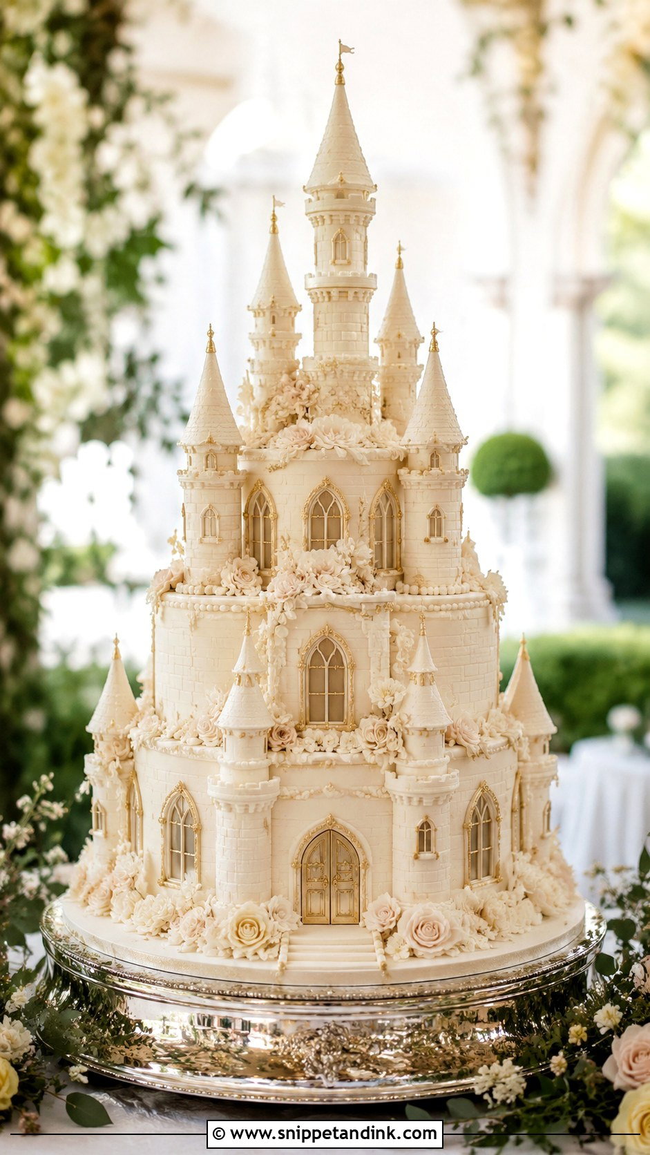 Castle Wedding Cake - Snippet and Ink - 30 Novelty Wedding Cakes