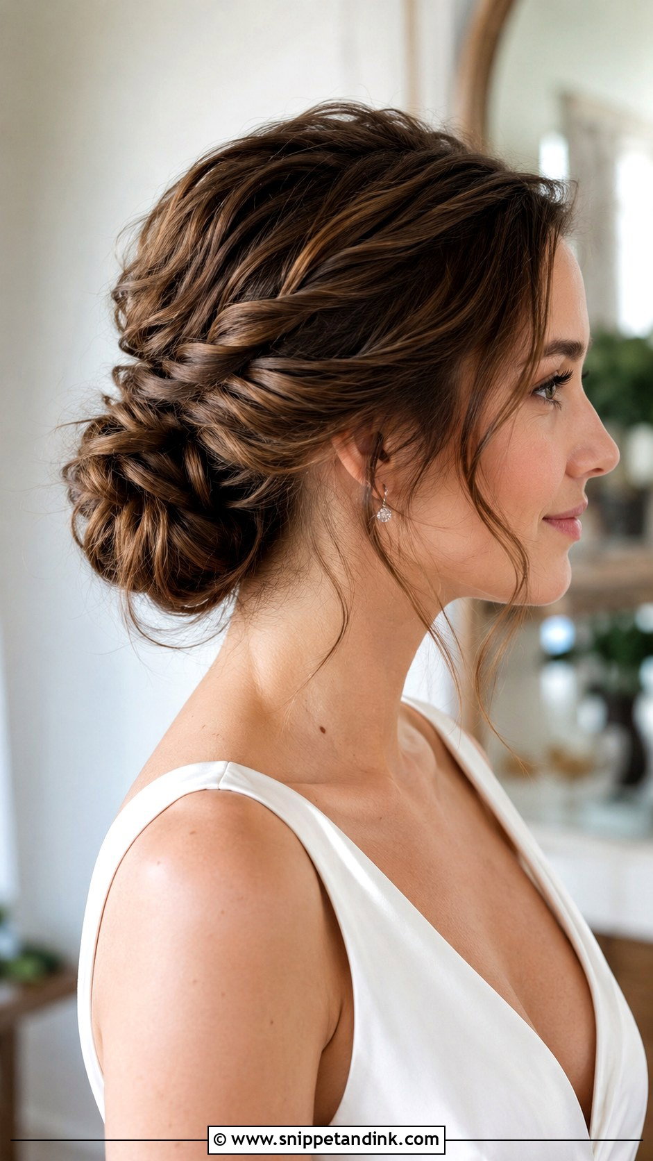 Casual Bridal Chignon - Snippet and Ink - 20 Casual Bridal Hair Ideas