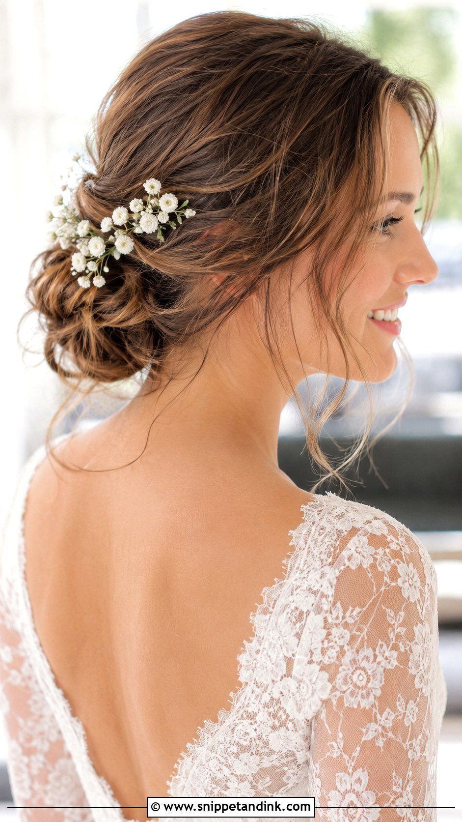 Casual Bridal Hair With Flowers - Snippet and Ink - 20 Casual Bridal Hair Ideas