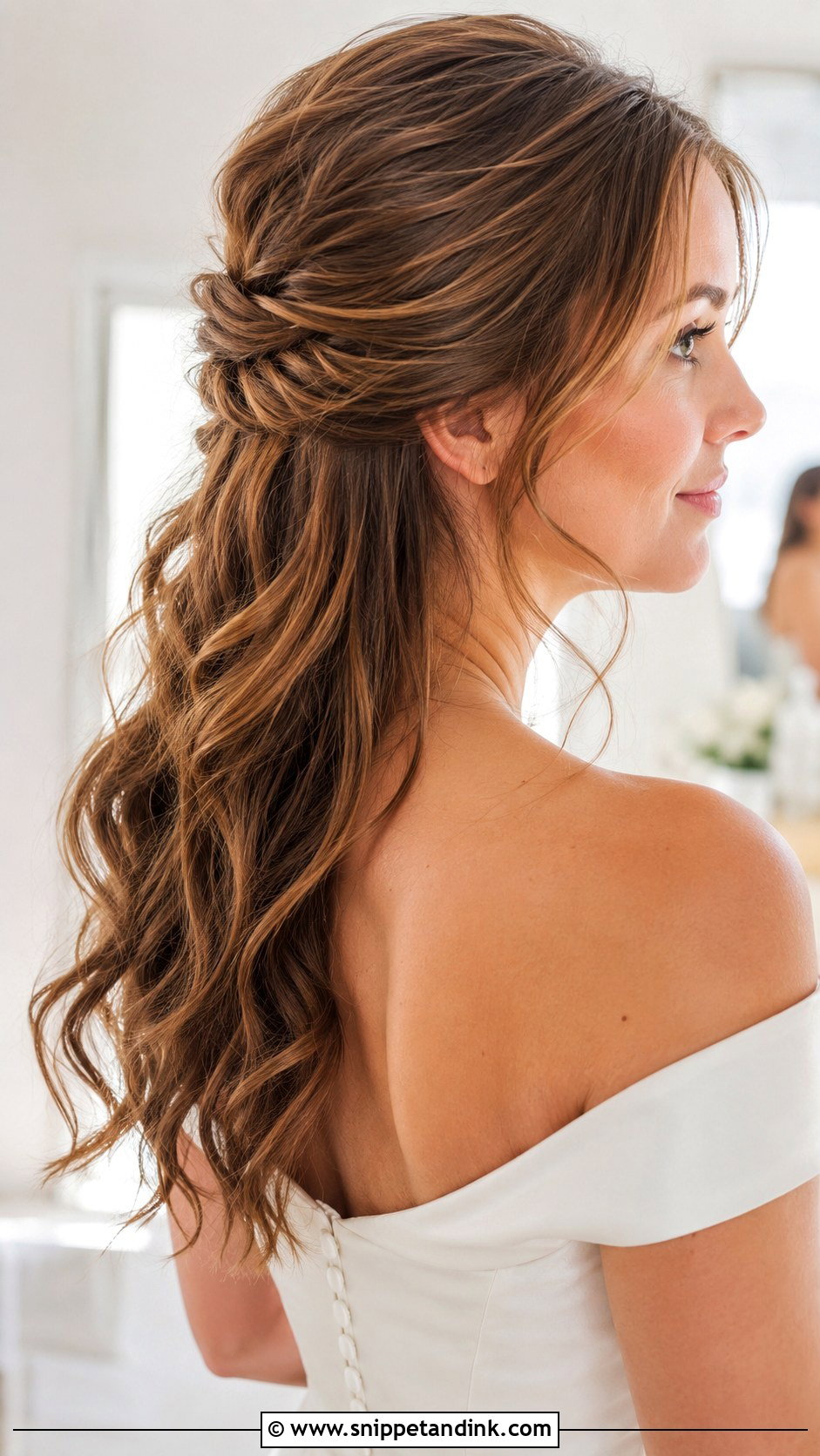 Casual Bridal Half Up Hair - Snippet and Ink - 20 Casual Bridal Hair Ideas