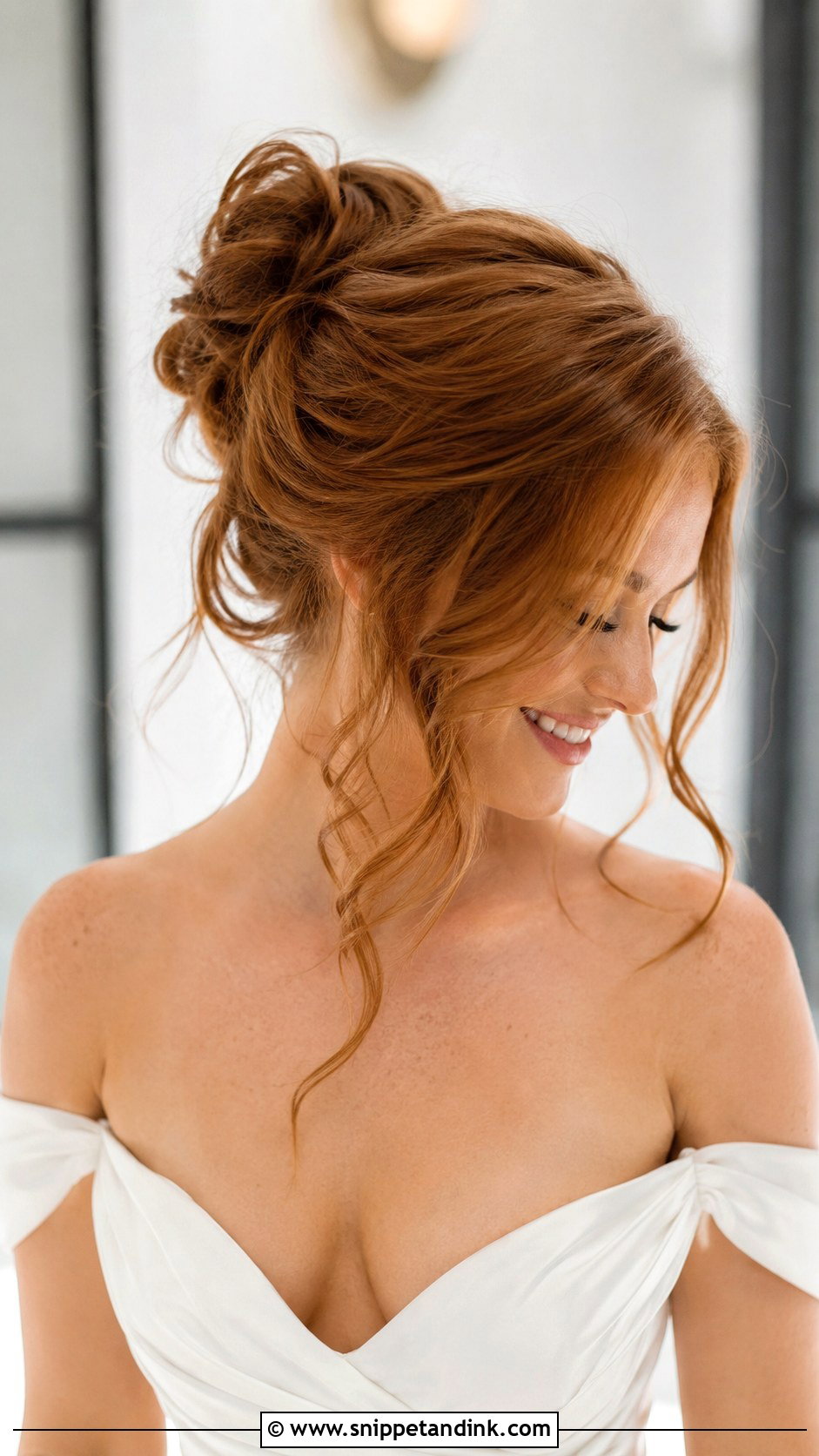 Casual Bridal Messy Bun - Snippet and Ink - 20 Casual Bridal Hair Ideas