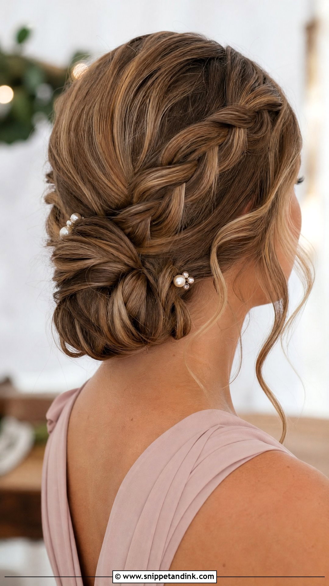 Casual Wedding Braided Low Bun - Snippet and Ink - 15 Casual Wedding Updo Ideas