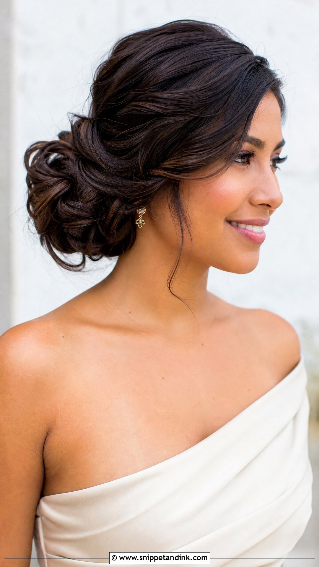 Casual Wedding Side Bun - Snippet and Ink - 15 Casual Wedding Updo Ideas
