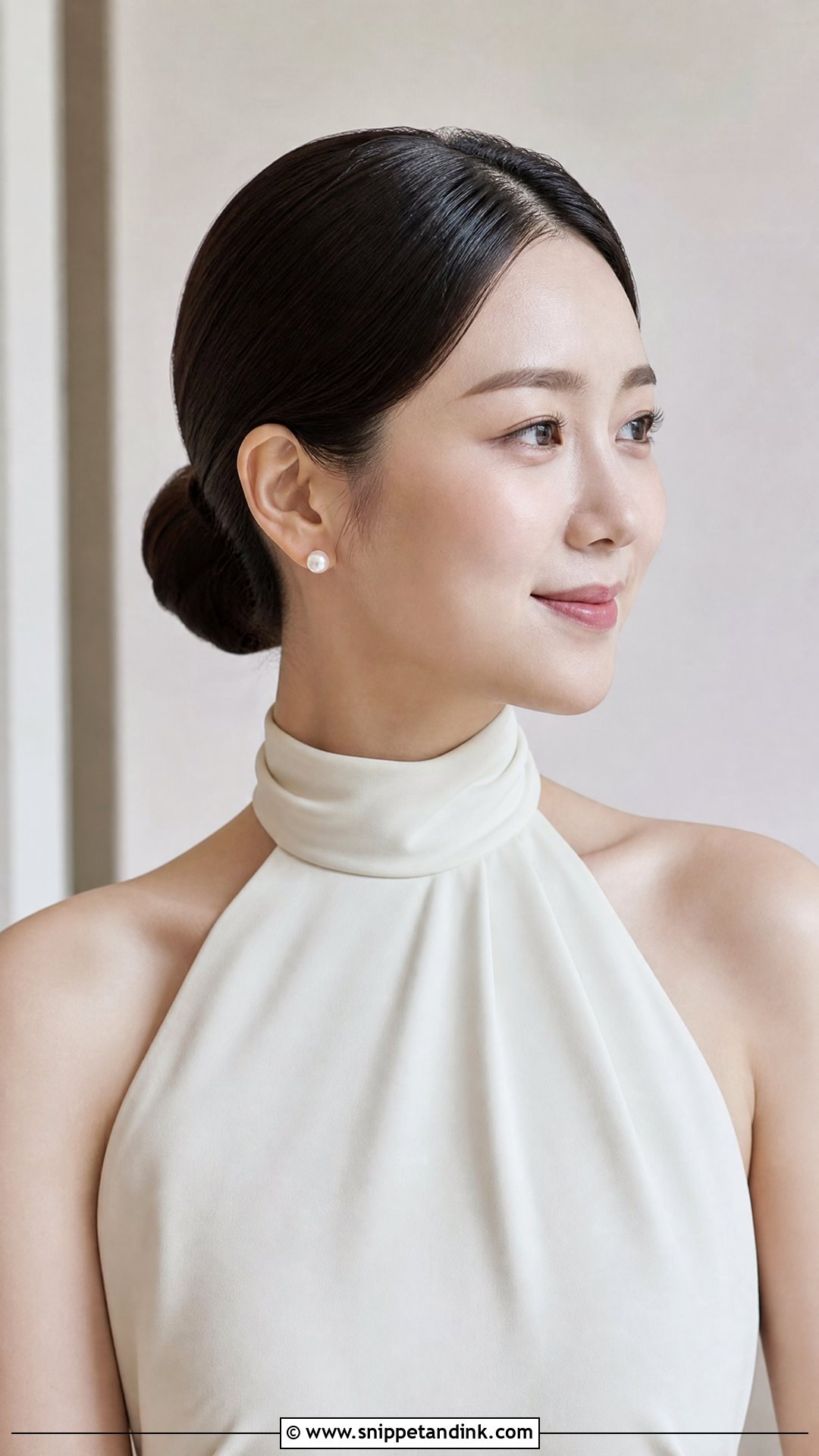 Casual Wedding Sleek Low Bun - Snippet and Ink - 15 Casual Wedding Updo Ideas