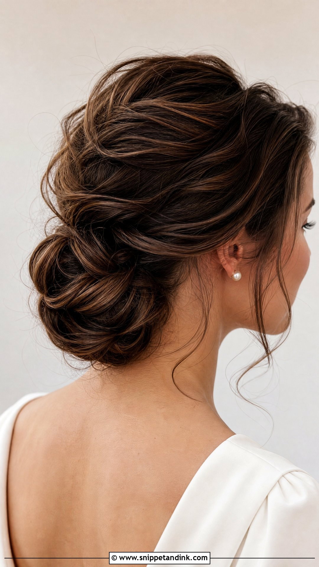 Casual Wedding Textured Chignon - Snippet and Ink - 15 Casual Wedding Updo Ideas