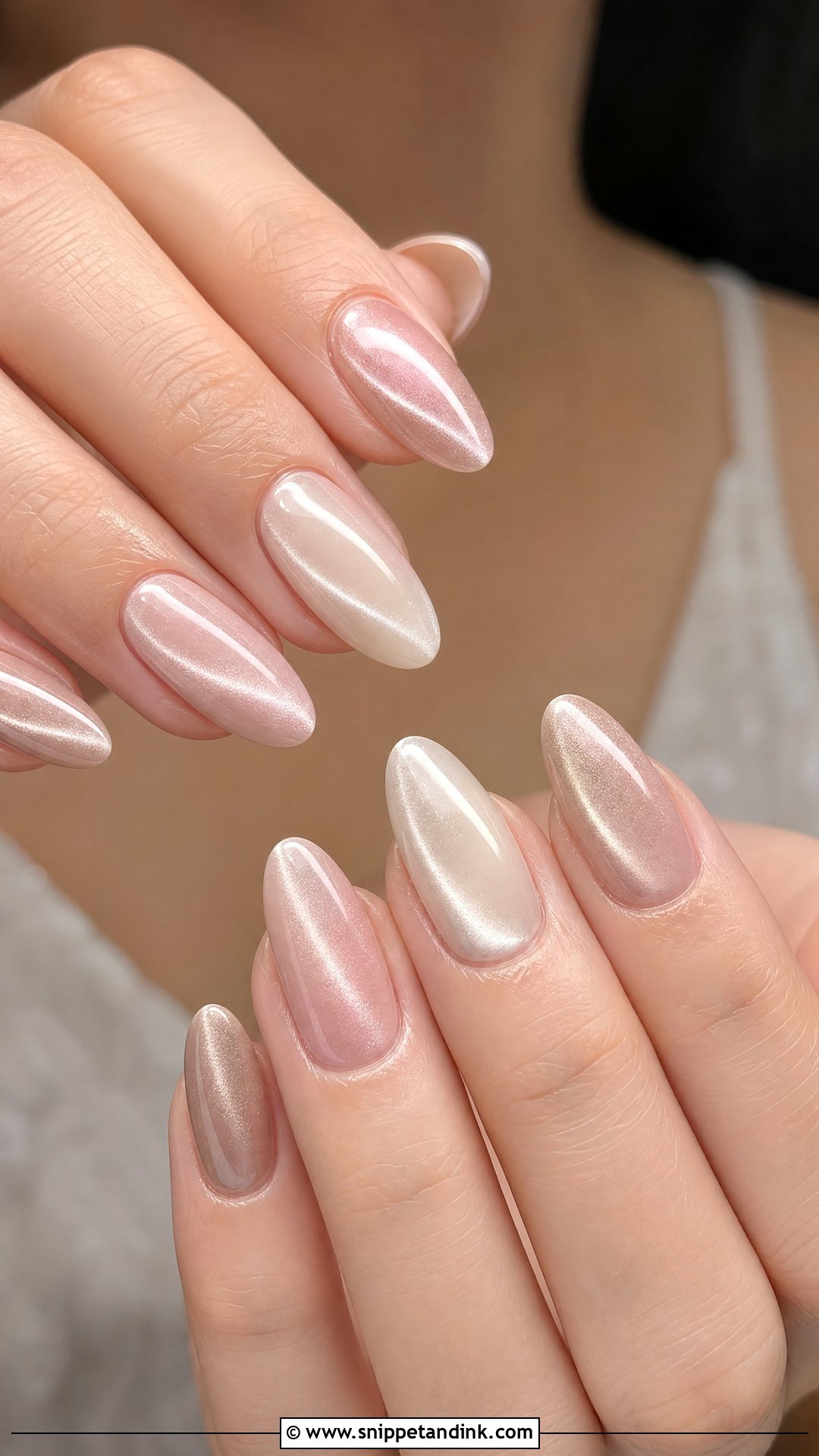 Cat Eye Bridal Nails - Snippet and Ink - 25 Bridal Nail Designs Brides