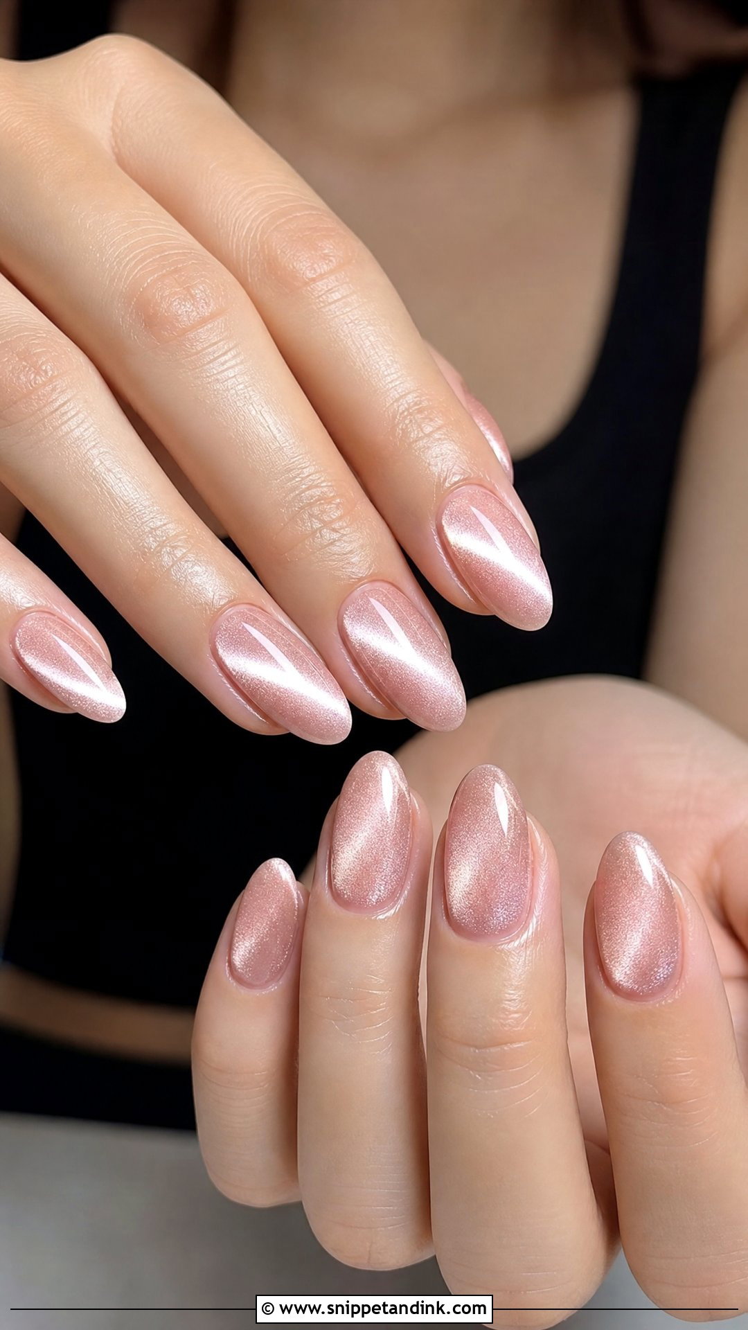 Cat Eye Bridal Nails - Snippet and Ink - 35 Bridal Nails