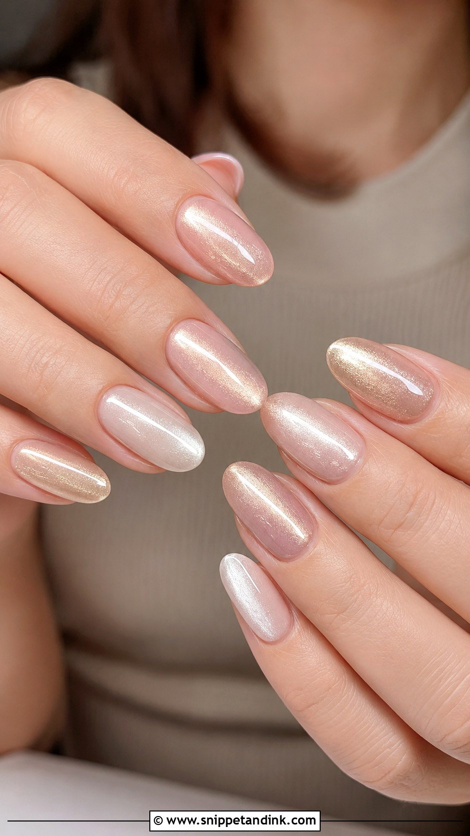 Cat Eye Bridal Nails - Snippet and Ink - 20 Bridal Wedding Nail Designs