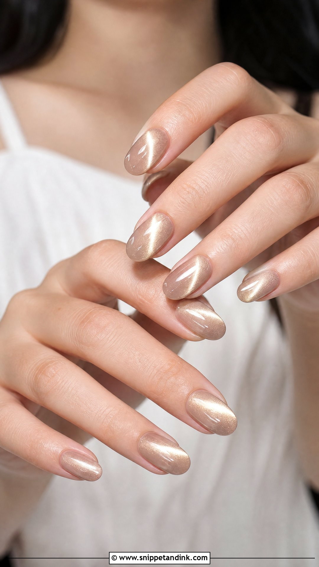 Cat Eye Bride Nails - Snippet and Ink - 35 Bride Nails Wedding