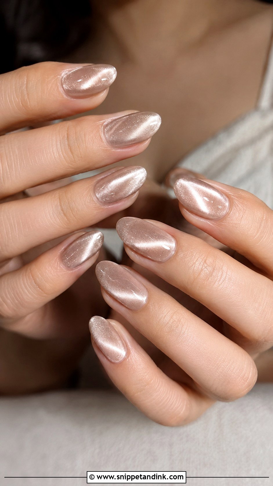 Cat Eye Oval Bridal Nails - Snippet and Ink - 20 Oval Bridal Nails