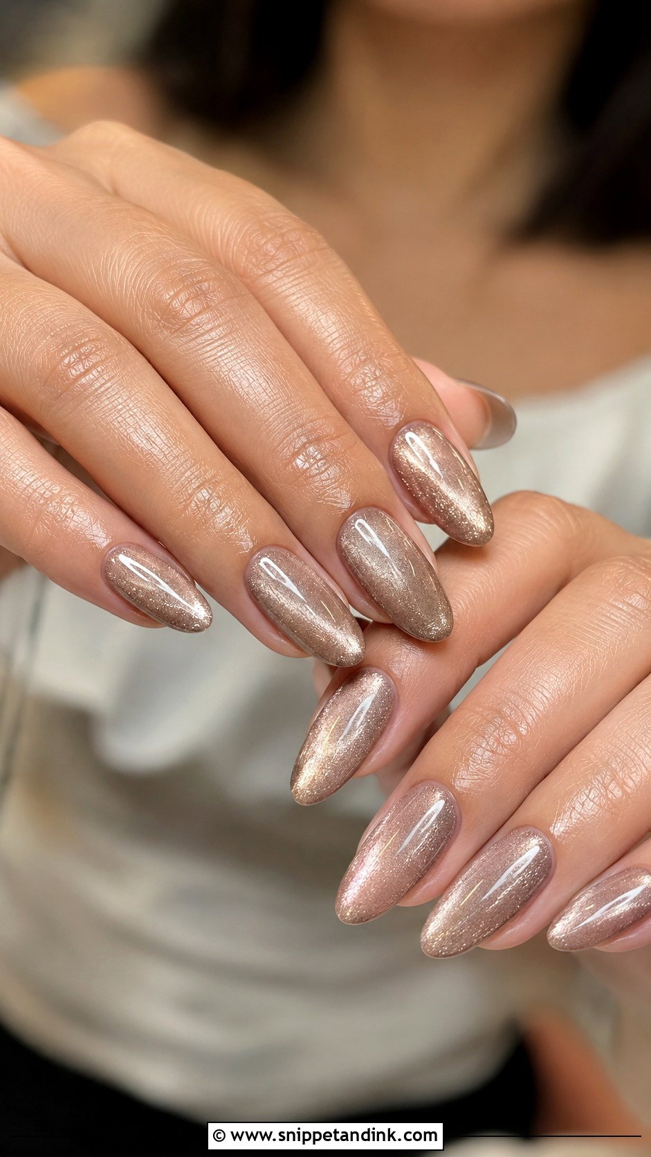 Cat Eye Wedding Guest Nails - Snippet and Ink - 20 Nail Ideas for Wedding Guest