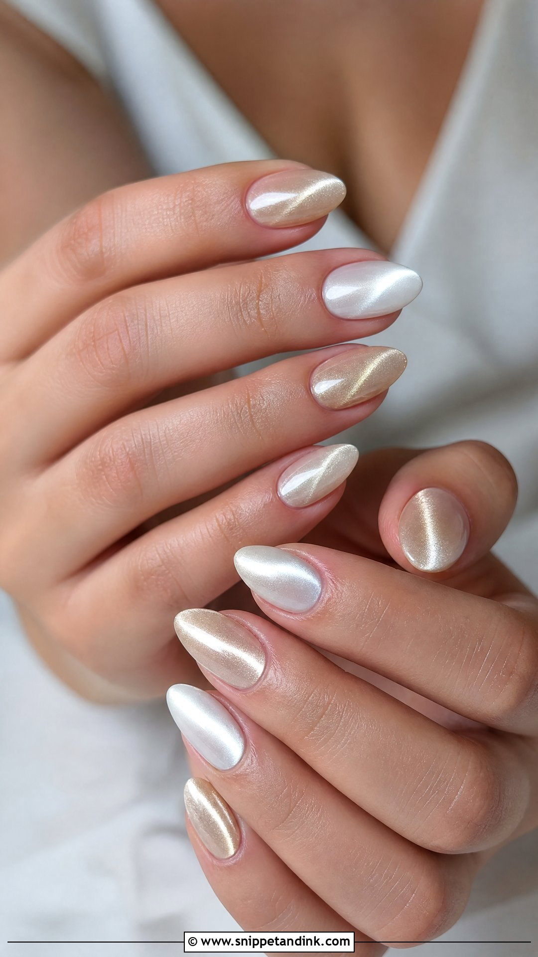 Cat Eye Wedding Nails - Snippet and Ink - 25 Unique Wedding Nails