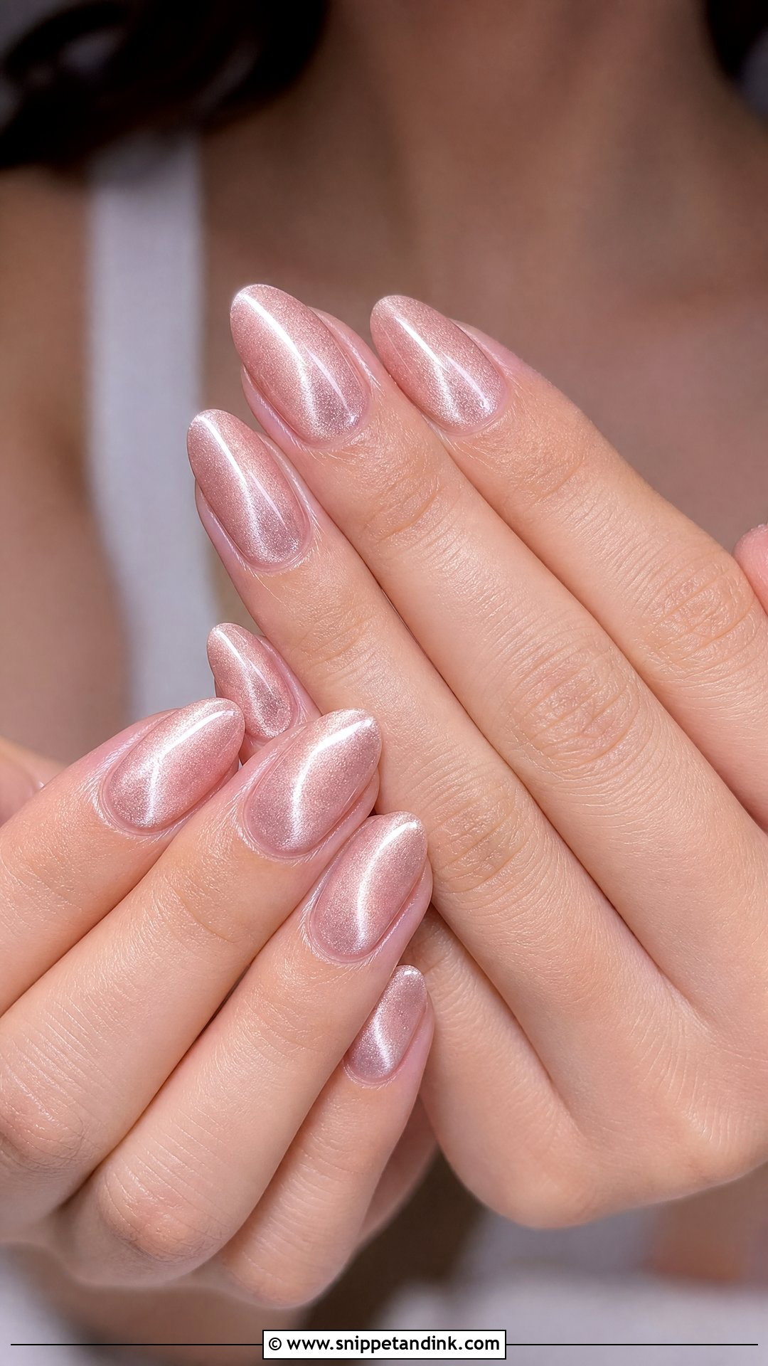 Cat Eye Wedding Nails - Snippet and Ink - 25 Wedding Nail Art for Bride Ideas