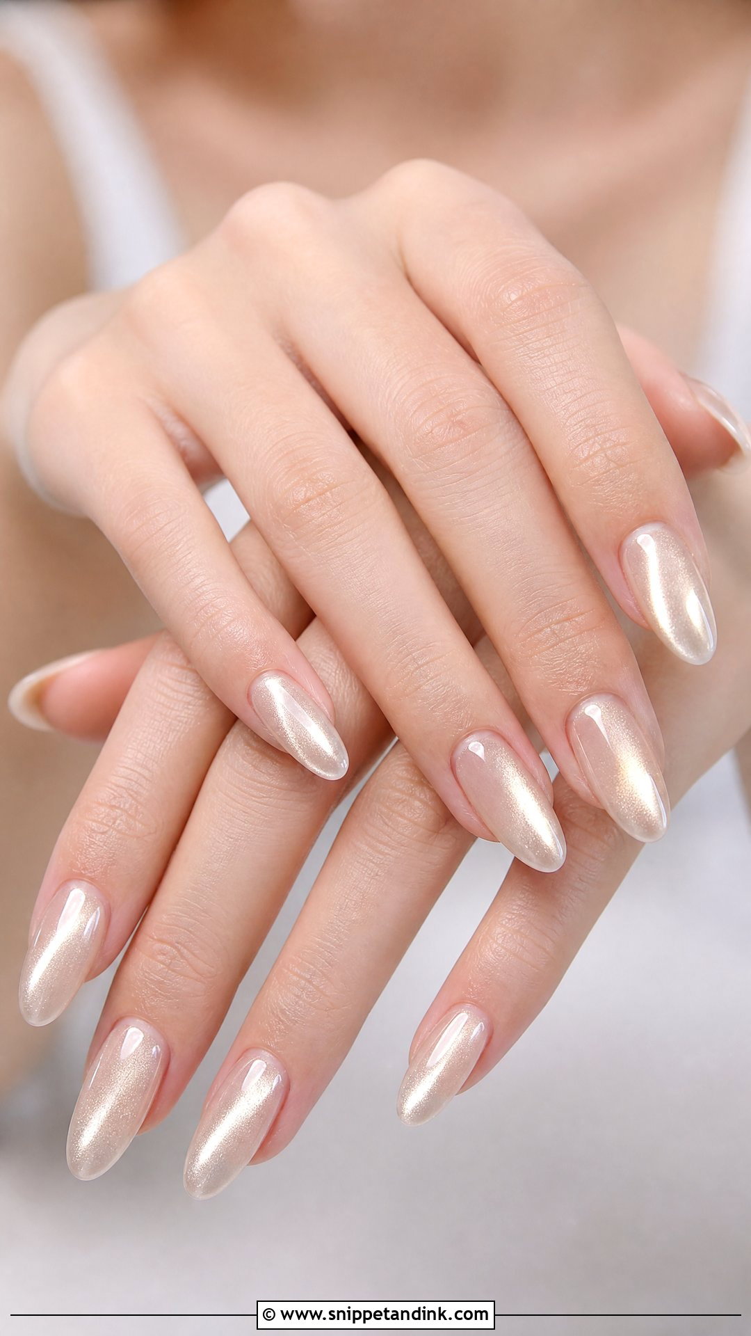 Cat Eye Wedding Nails - Snippet and Ink - 25 Wedding Nail Designs