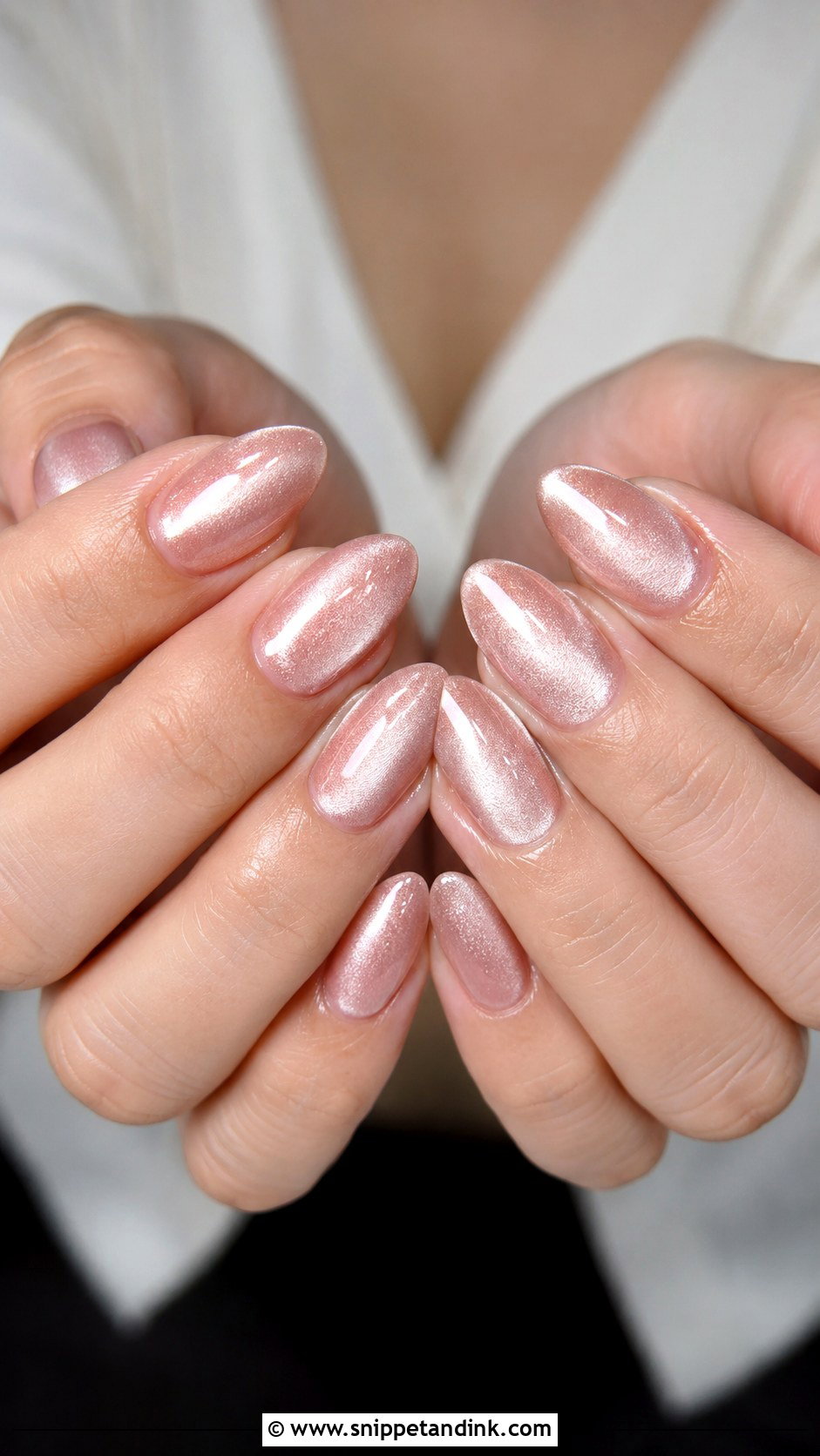 Cat Eye Wedding Nails - Snippet and Ink - 30 Wedding Day Nails for Bride