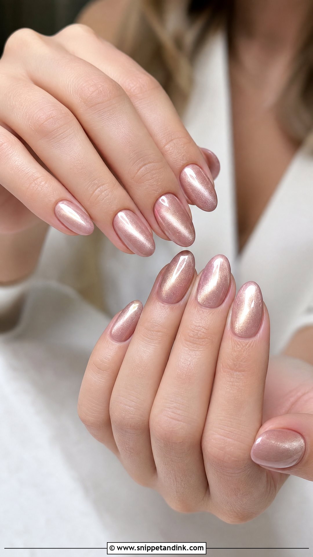 Cat Eye Wedding Nails - Snippet and Ink - 30 Wedding Nail Art Design for Bride Ideas