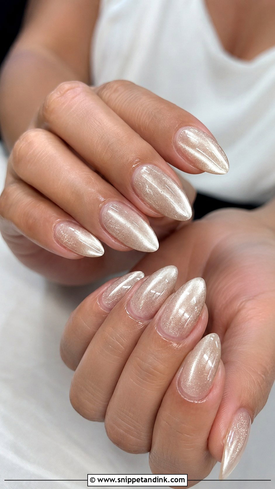 Cat Eye Wedding Nails - Snippet and Ink - 35 Wedding Nail Ideas