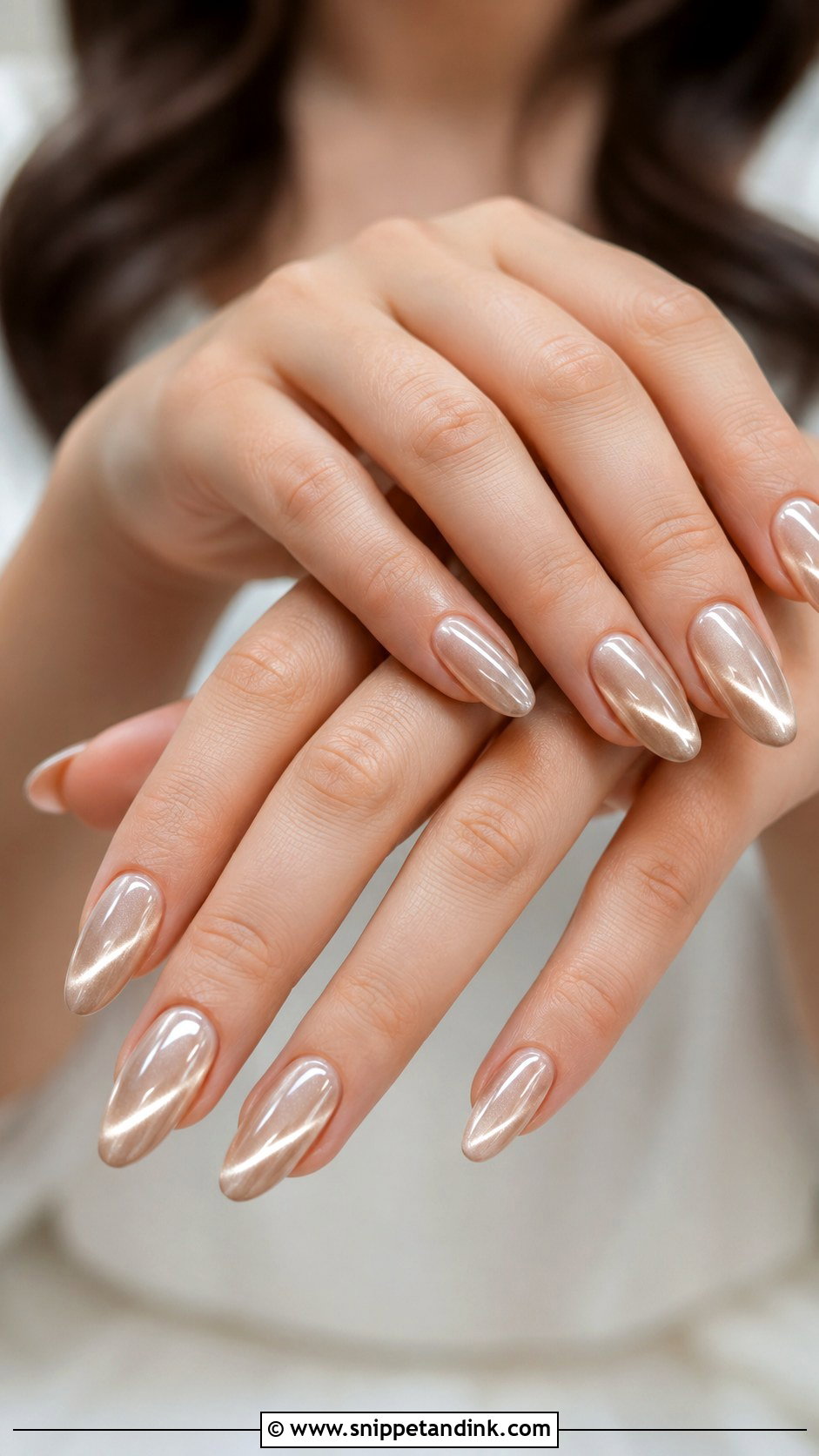 Cat Eye Wedding Nails - Snippet and Ink - 20 Modern Wedding Nails
