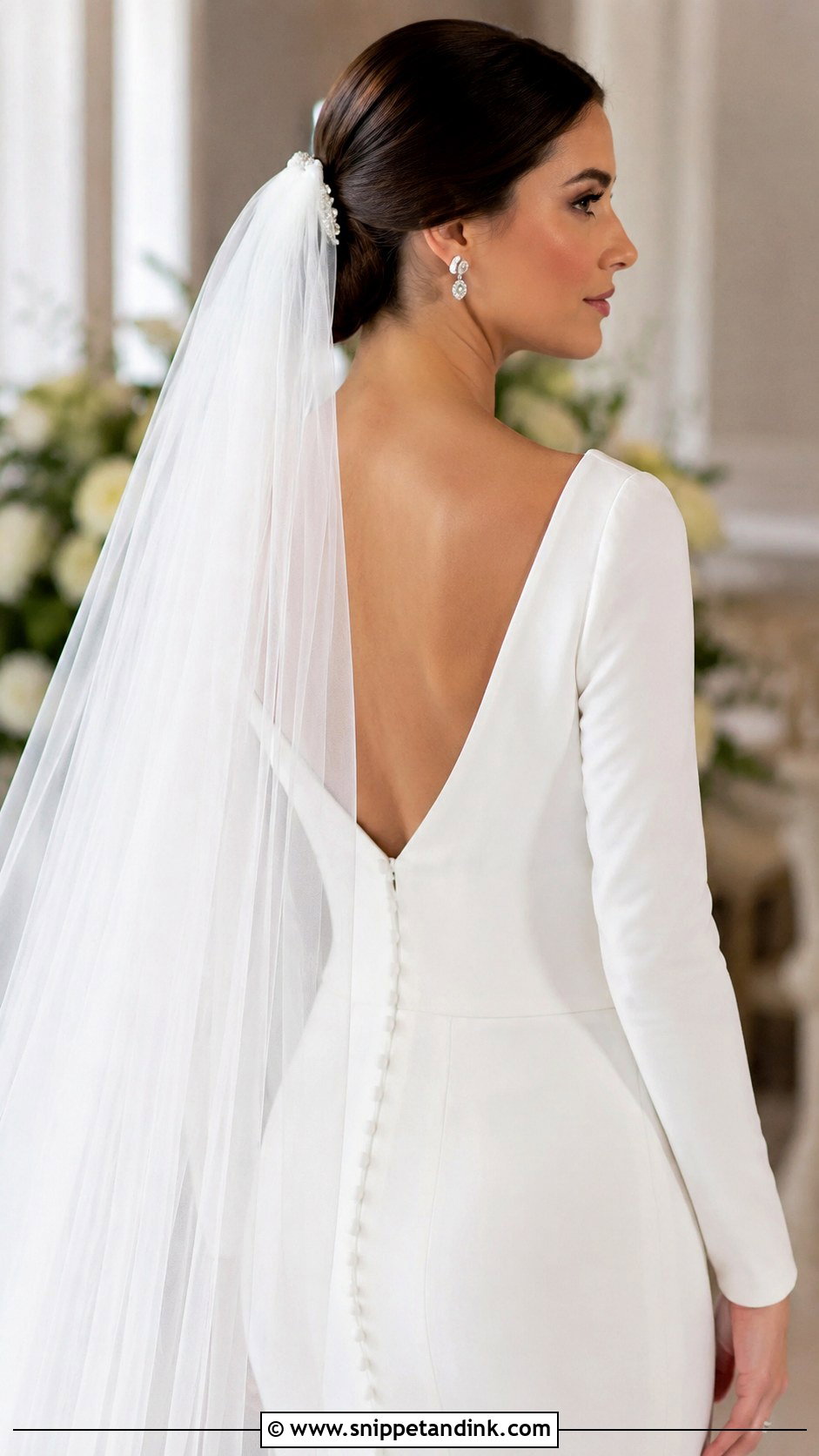 Cathedral Bridal Veil - Snippet and Ink - 25 Bridal Hair Decorations
