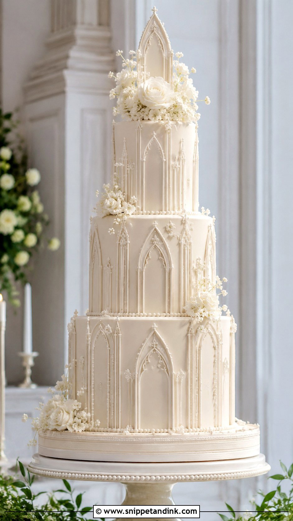 Cathedral Wedding Cake - Snippet and Ink - 20 Elegant Royal Wedding Cakes