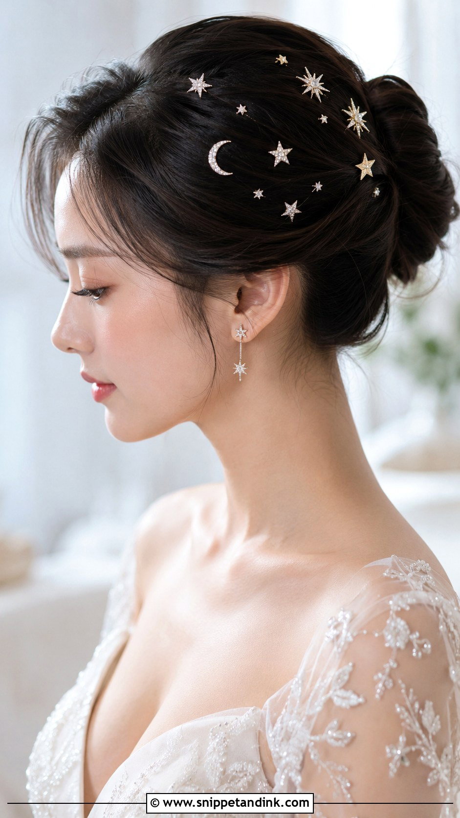 Celestial Star Bridal Pins - Snippet and Ink - 25 Bridal Hair Decorations