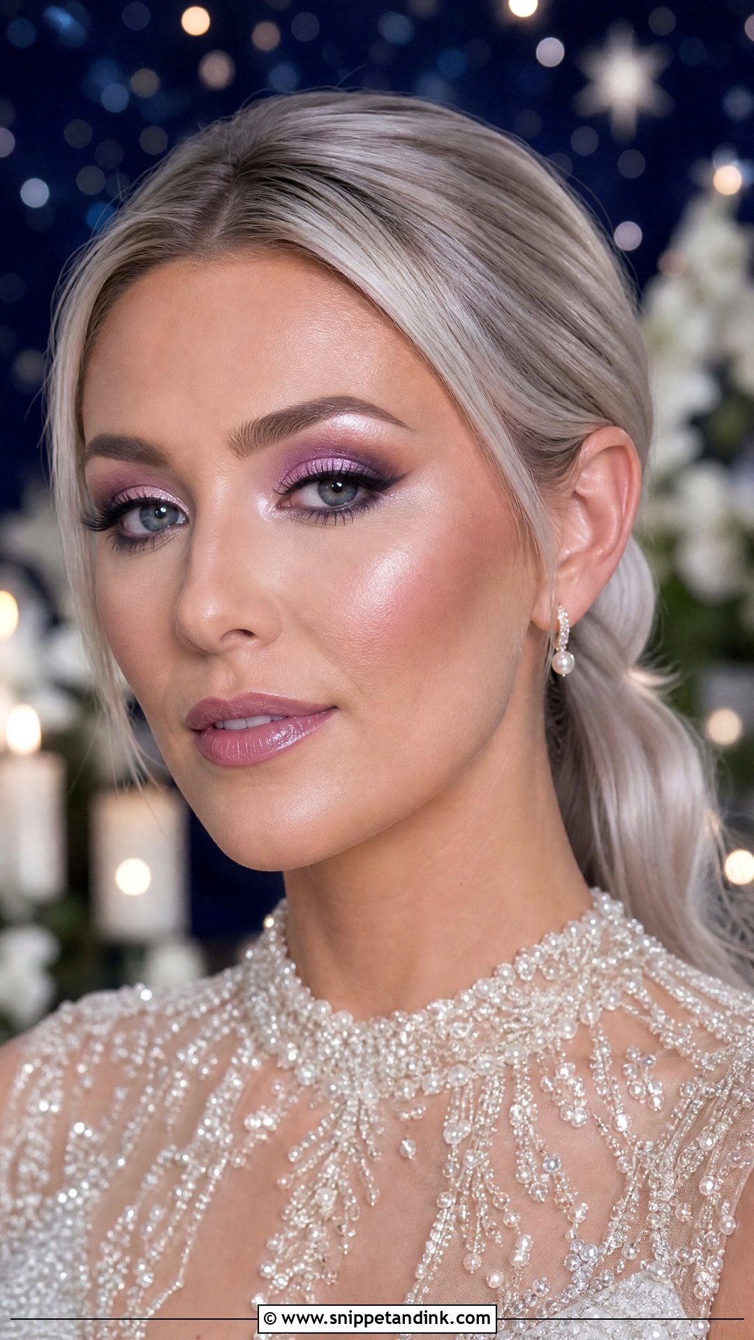 Celestial Wedding Makeup - Snippet and Ink - 25 Alt Wedding Makeup Ideas