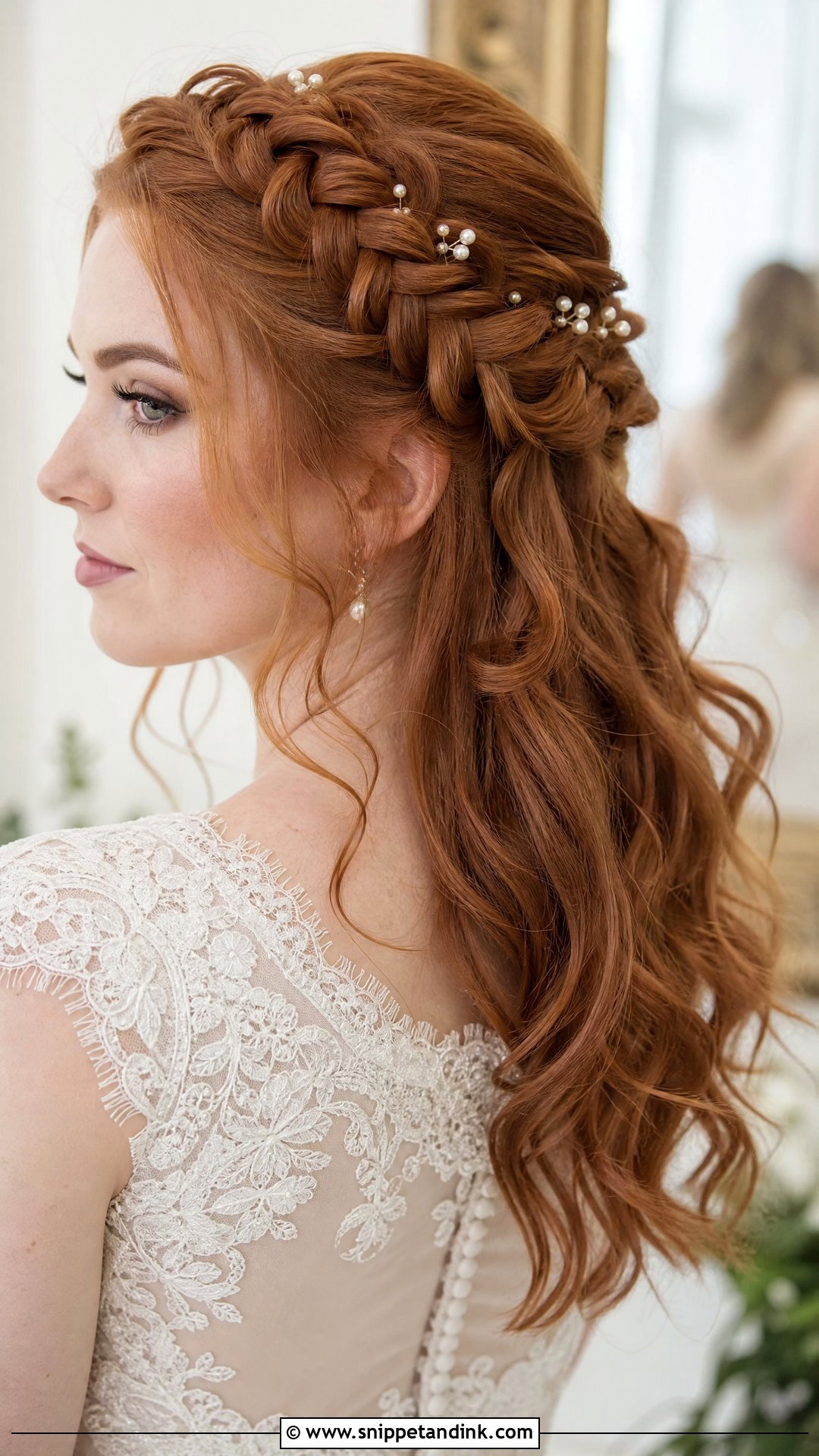 Celtic Braided Crown Wedding Hairstyle - Snippet and Ink - 15 Celtic Wedding Hairstyles