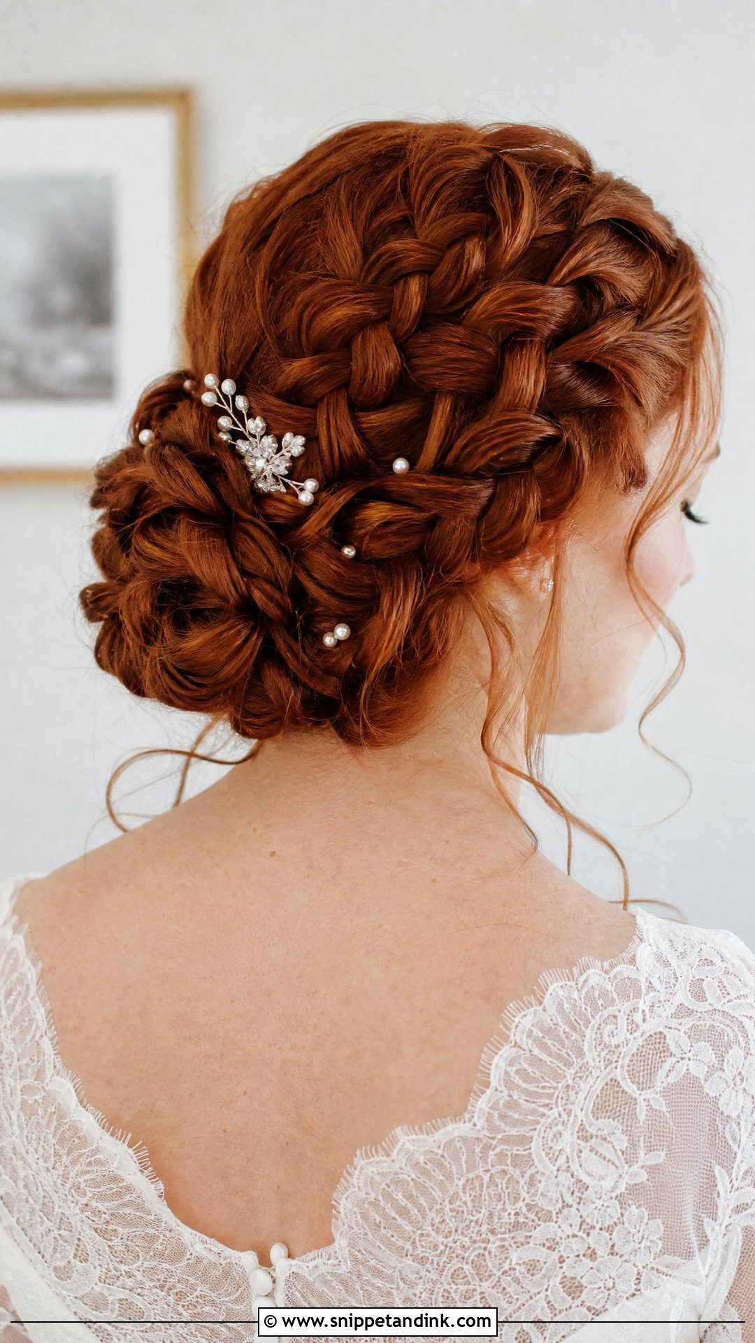 Celtic Braided Updo Wedding Hairstyle - Snippet and Ink - 15 Celtic Wedding Hairstyles