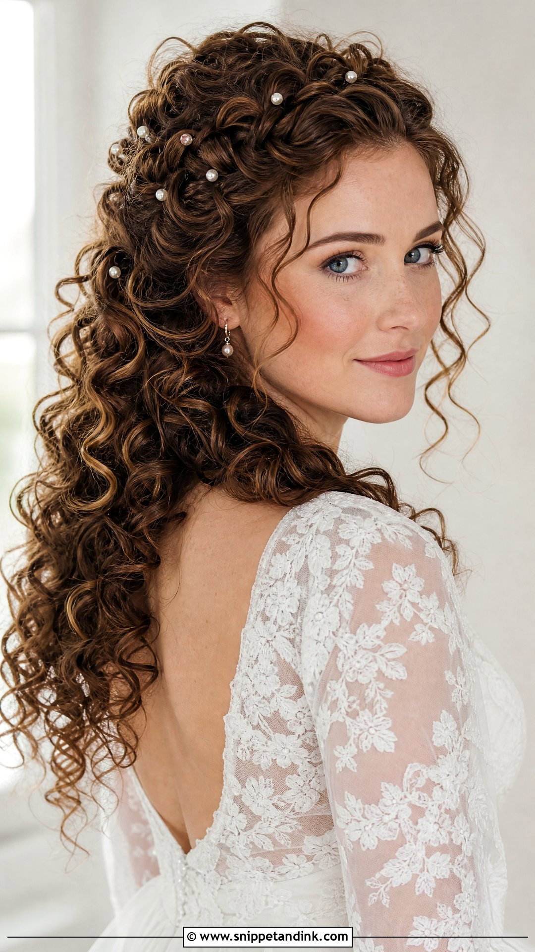 Celtic Curly Wedding Hairstyle - Snippet and Ink - 15 Celtic Wedding Hairstyles