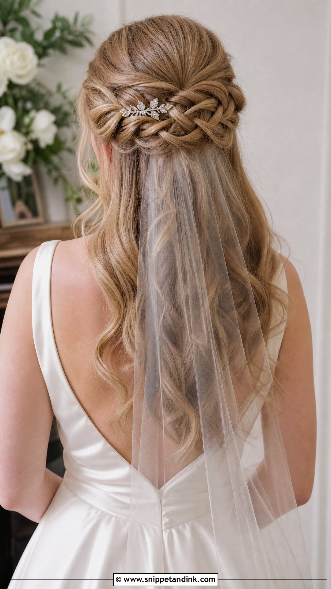 Celtic Half Up Half Down Wedding Hairstyle - Snippet and Ink - 15 Celtic Wedding Hairstyles
