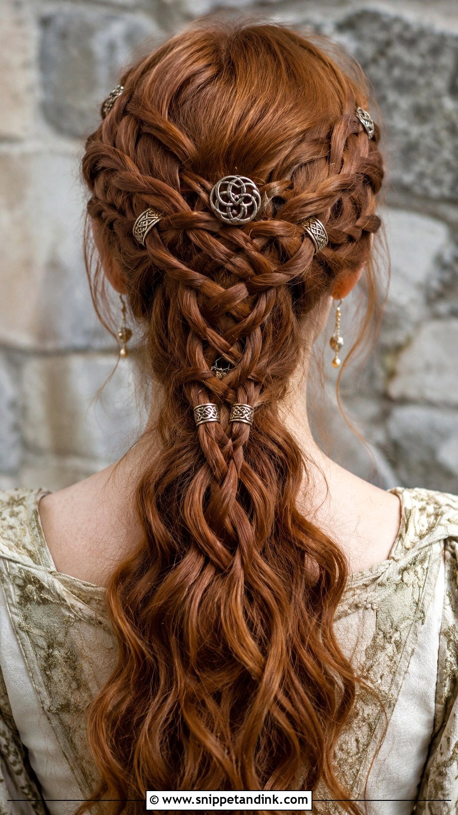 Celtic Knot Braided Style - Snippet and Ink - 20 Fantasy Wedding Hair Ideas