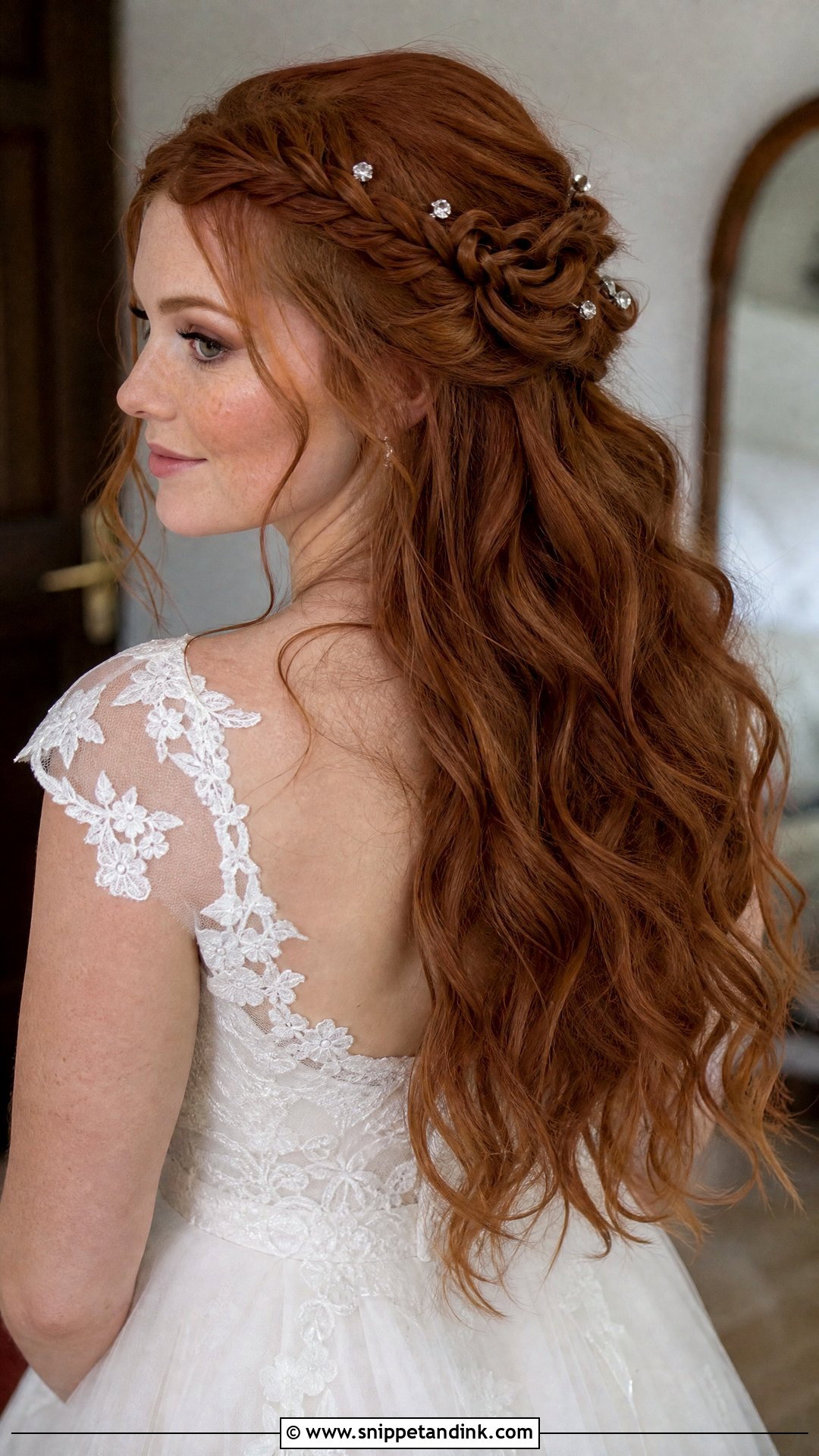 Celtic Long Hair Wedding Hairstyle - Snippet and Ink - 15 Celtic Wedding Hairstyles