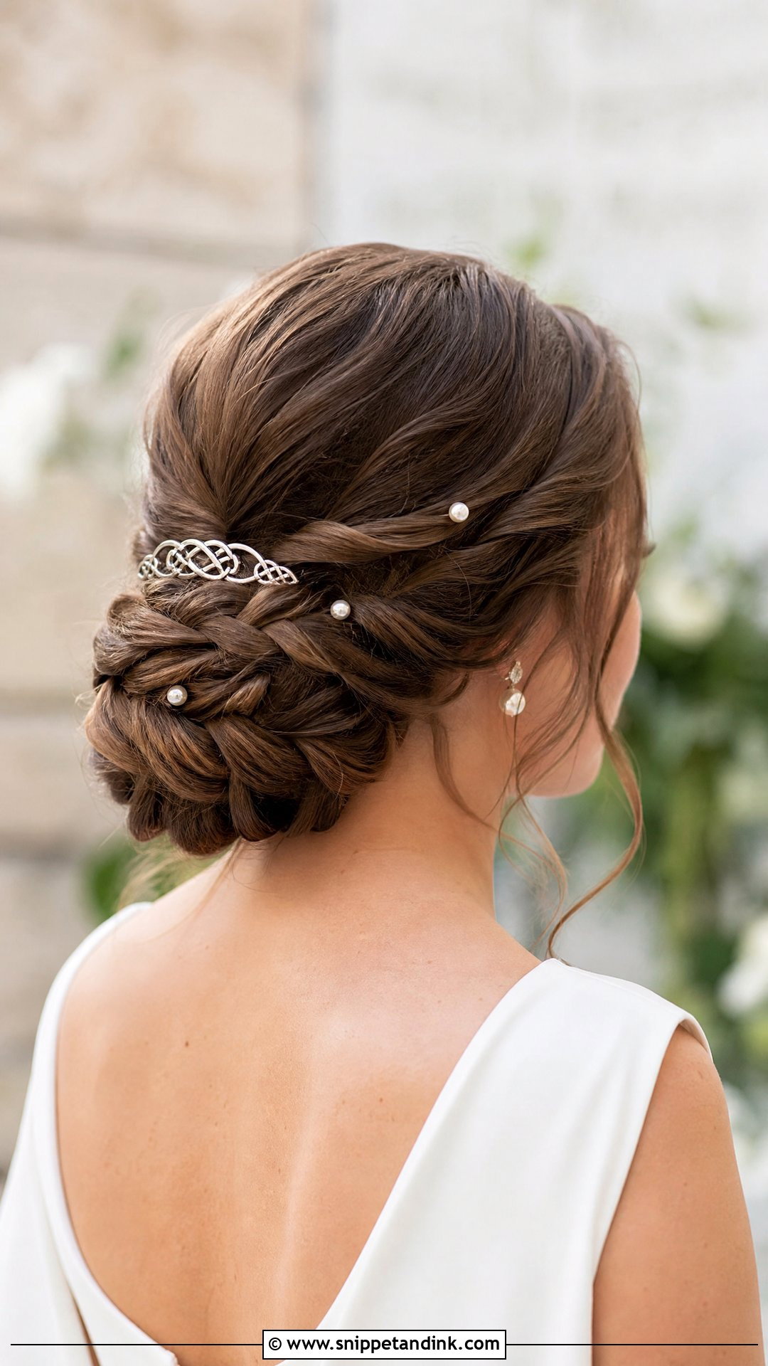 Celtic Low Bun Wedding Hairstyle - Snippet and Ink - 15 Celtic Wedding Hairstyles