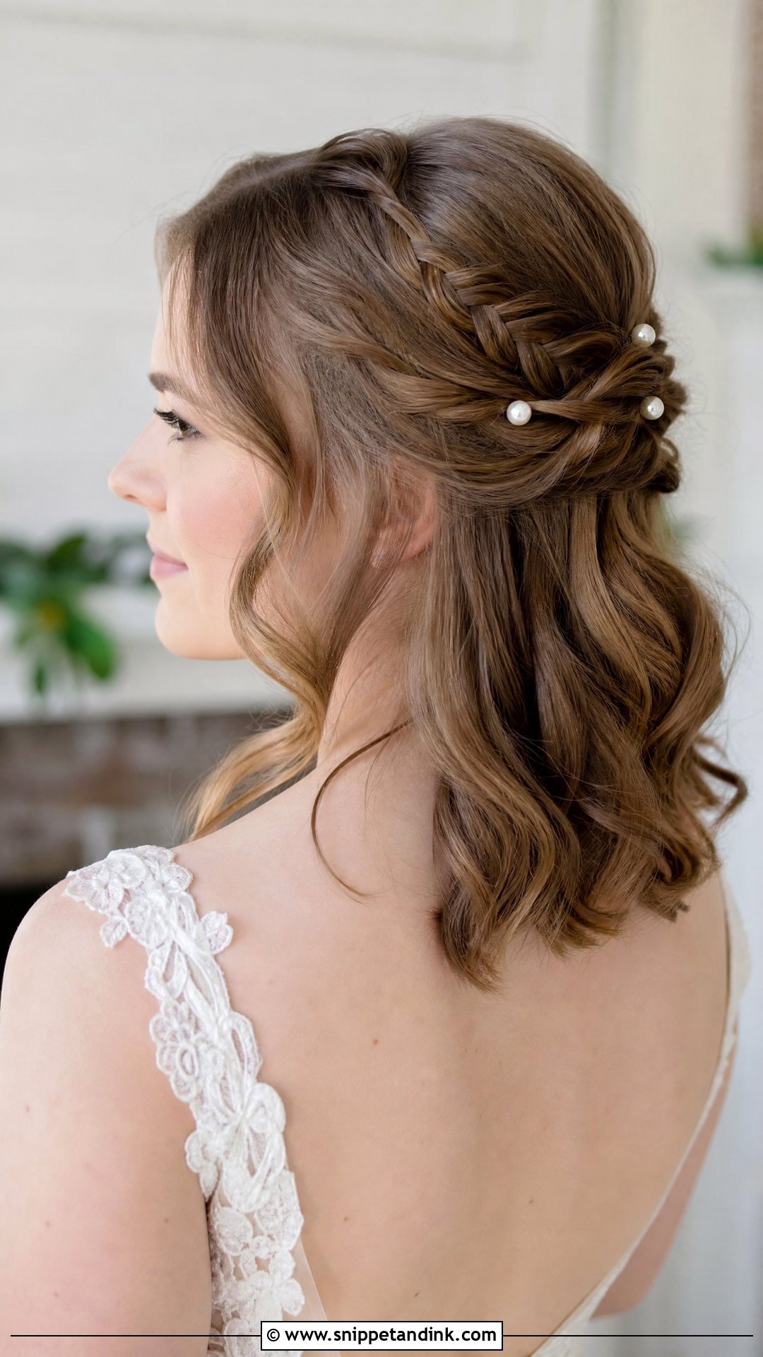 Celtic Medium Length Wedding Hairstyle - Snippet and Ink - 15 Celtic Wedding Hairstyles